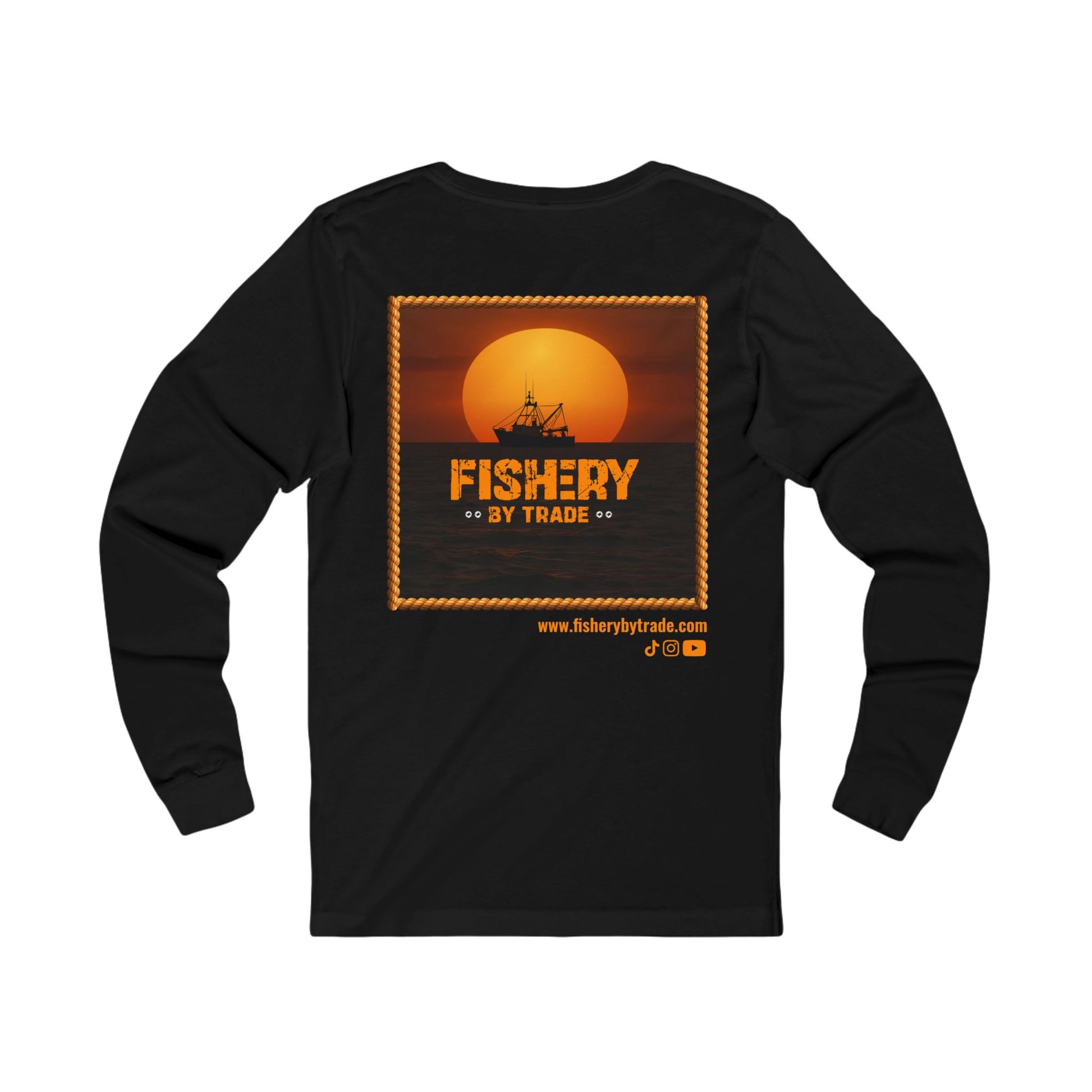 Fishery By Trade - Black Long Sleeve T-Shirt