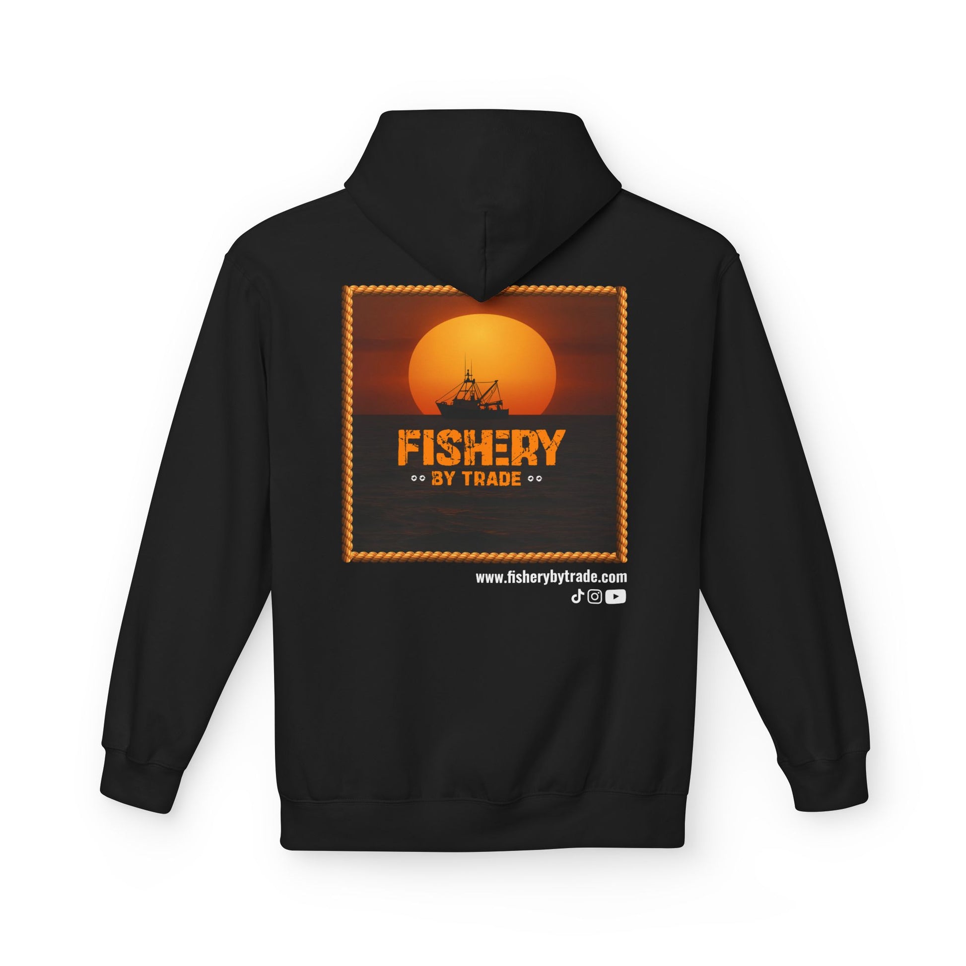 Fishery By Trade - Black Hoodie