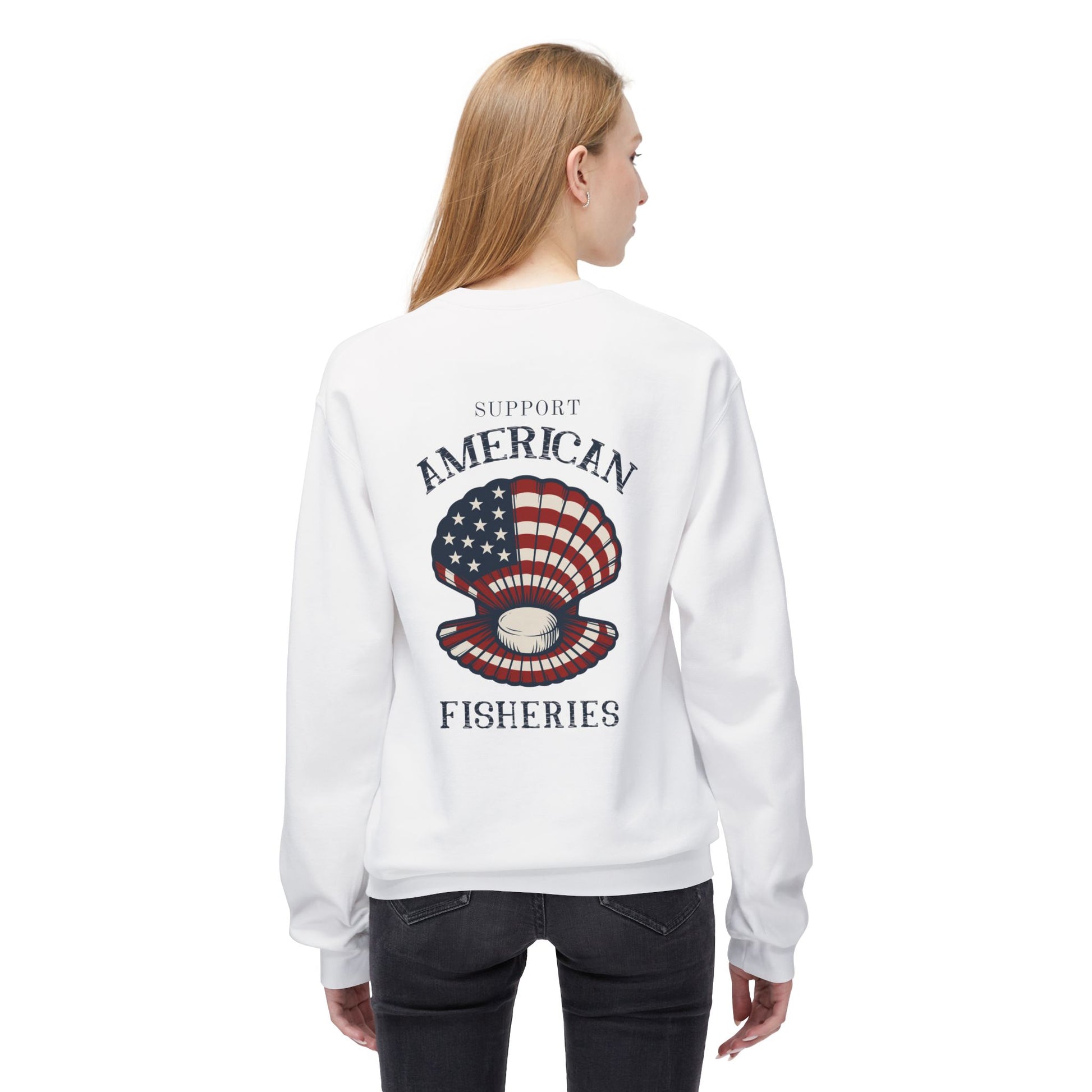 Fishery By Trade Support American Fisheries - White Sweatshirt