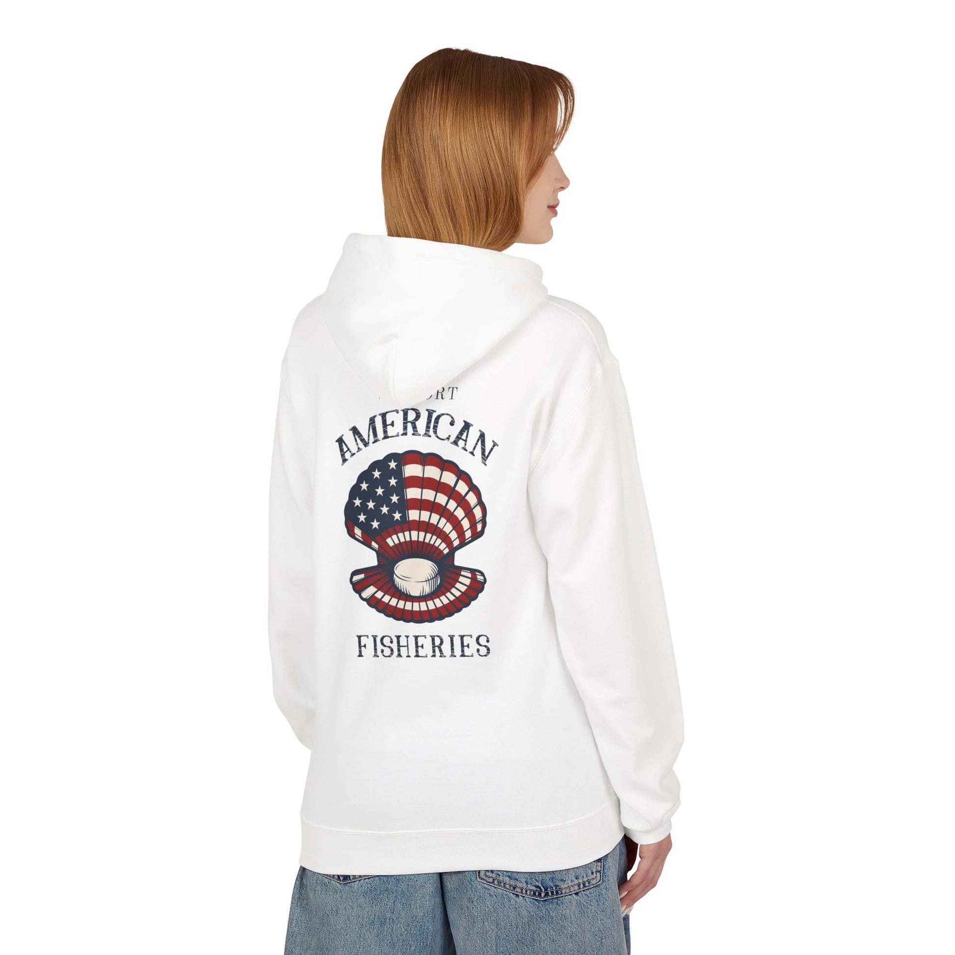 Fishery By Trade Support American Fisheries - White Hoodie