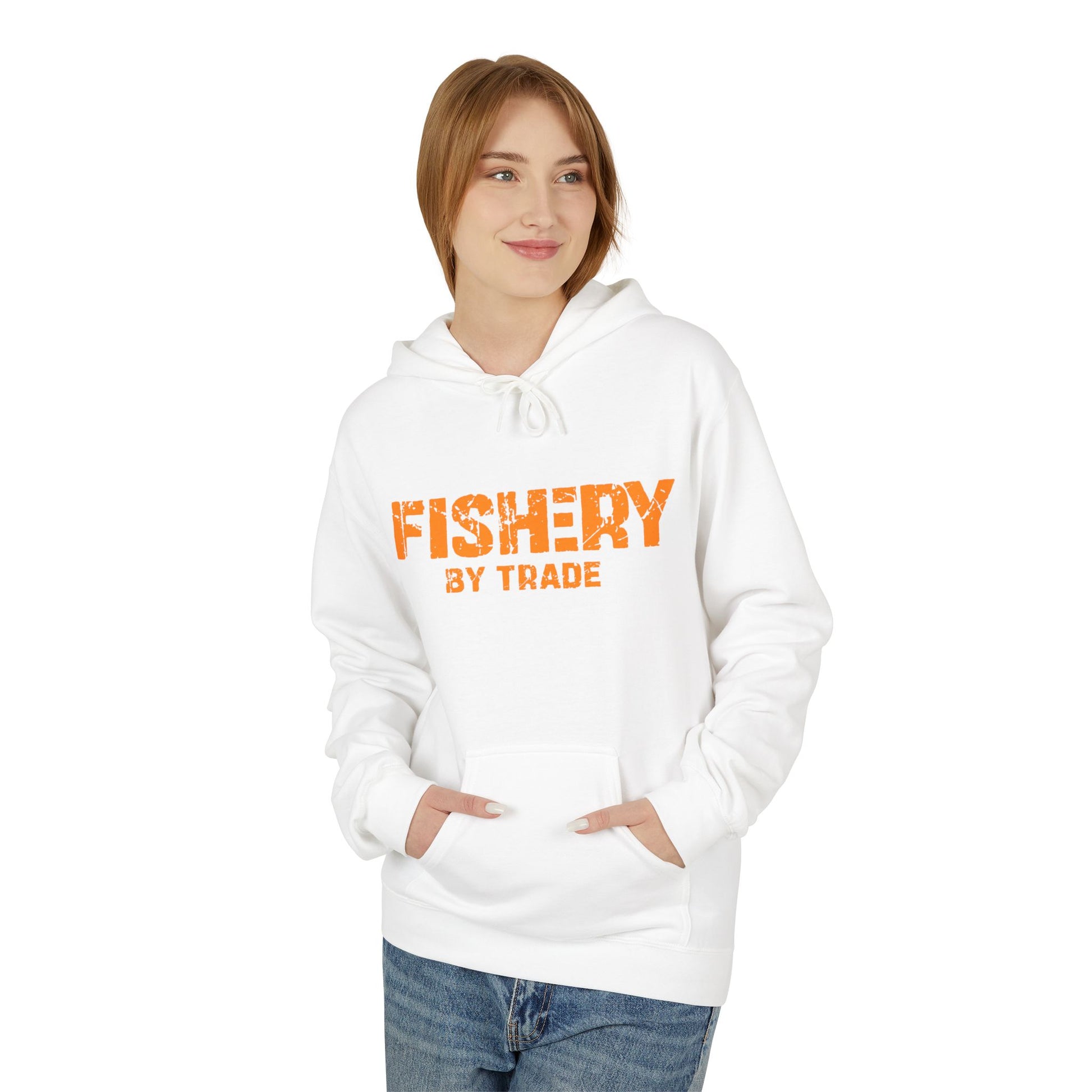 Fishery By Trade Flag - White Hoodie