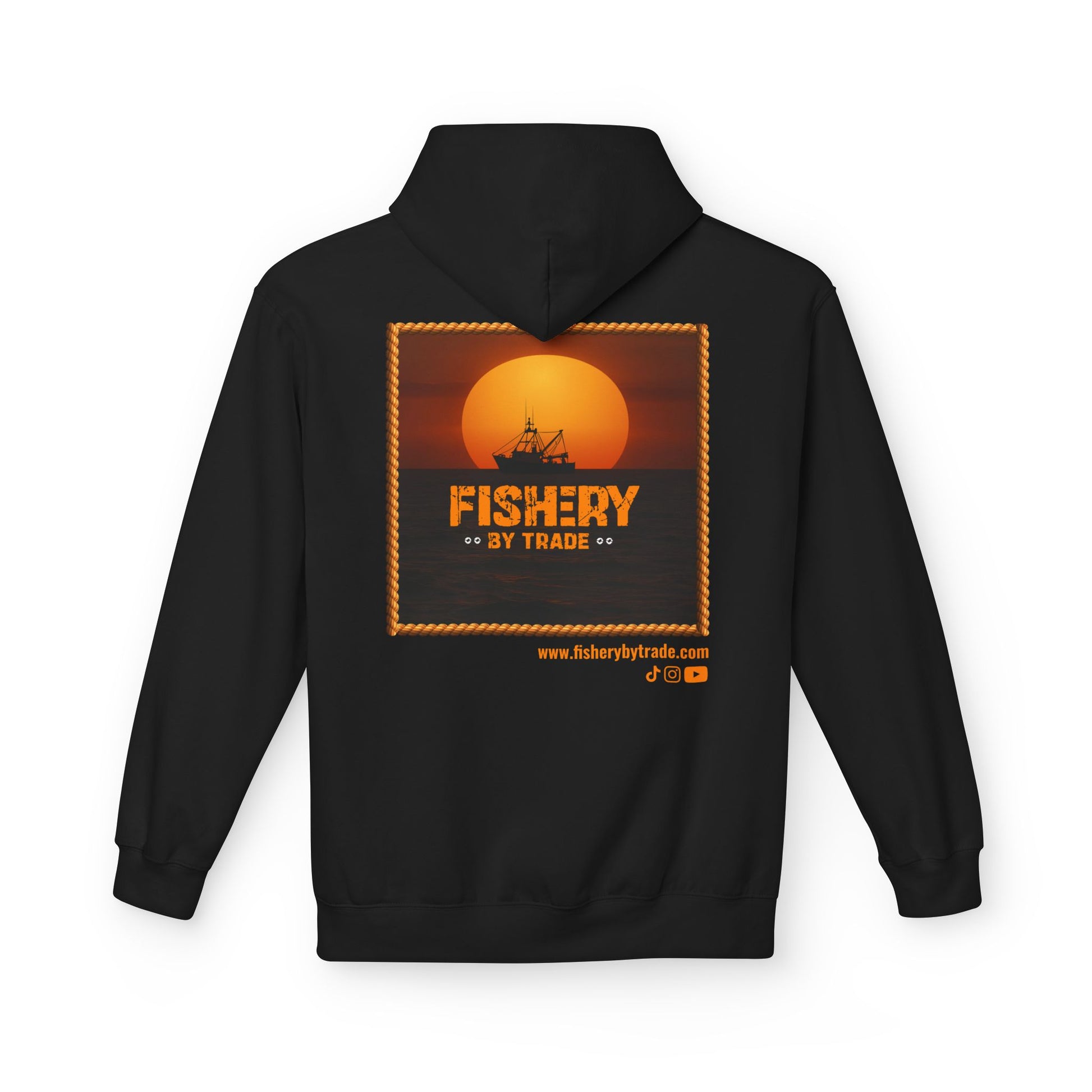 Fishery By Trade - Black Hoodie