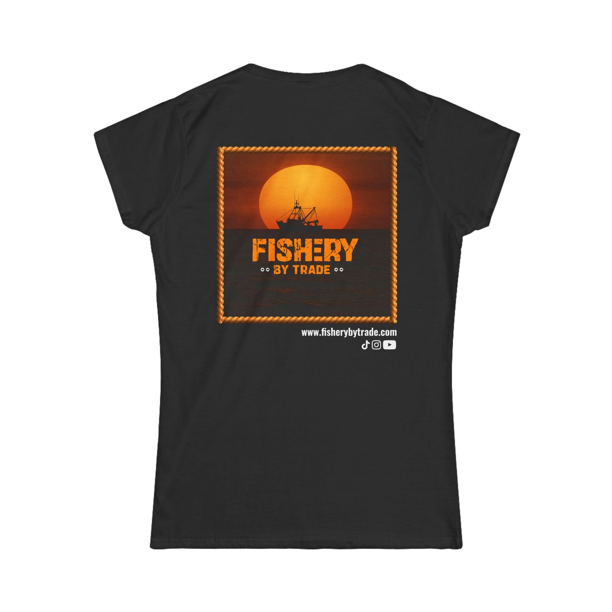 Fishery By Trade - Women's Black T-Shirt