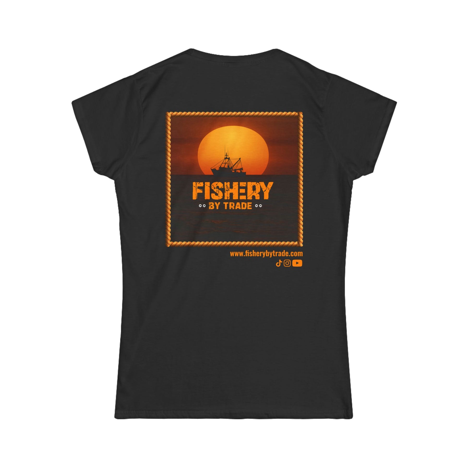 Fishery By Trade - Women's Black T-Shirt