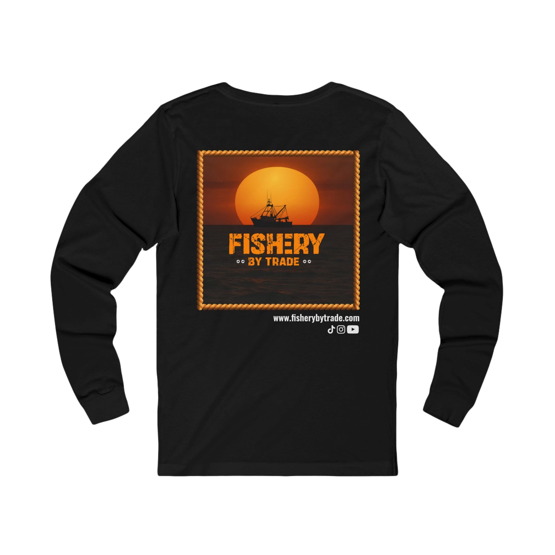 Fishery By Trade - Black Long Sleeve T-Shirt