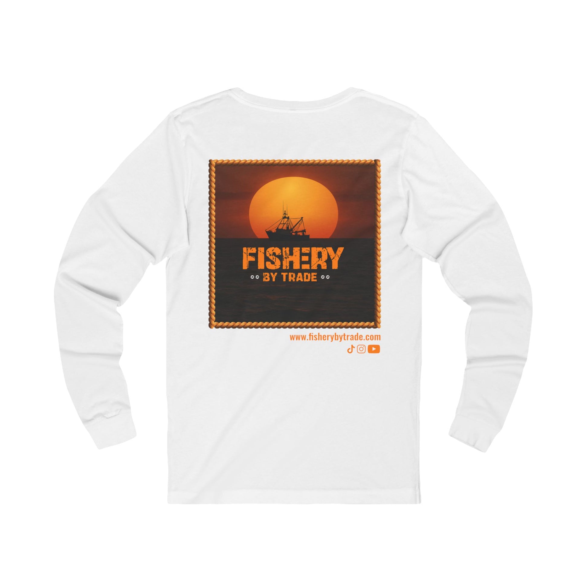Fishery By Trade - White Long Sleeve T-Shirt