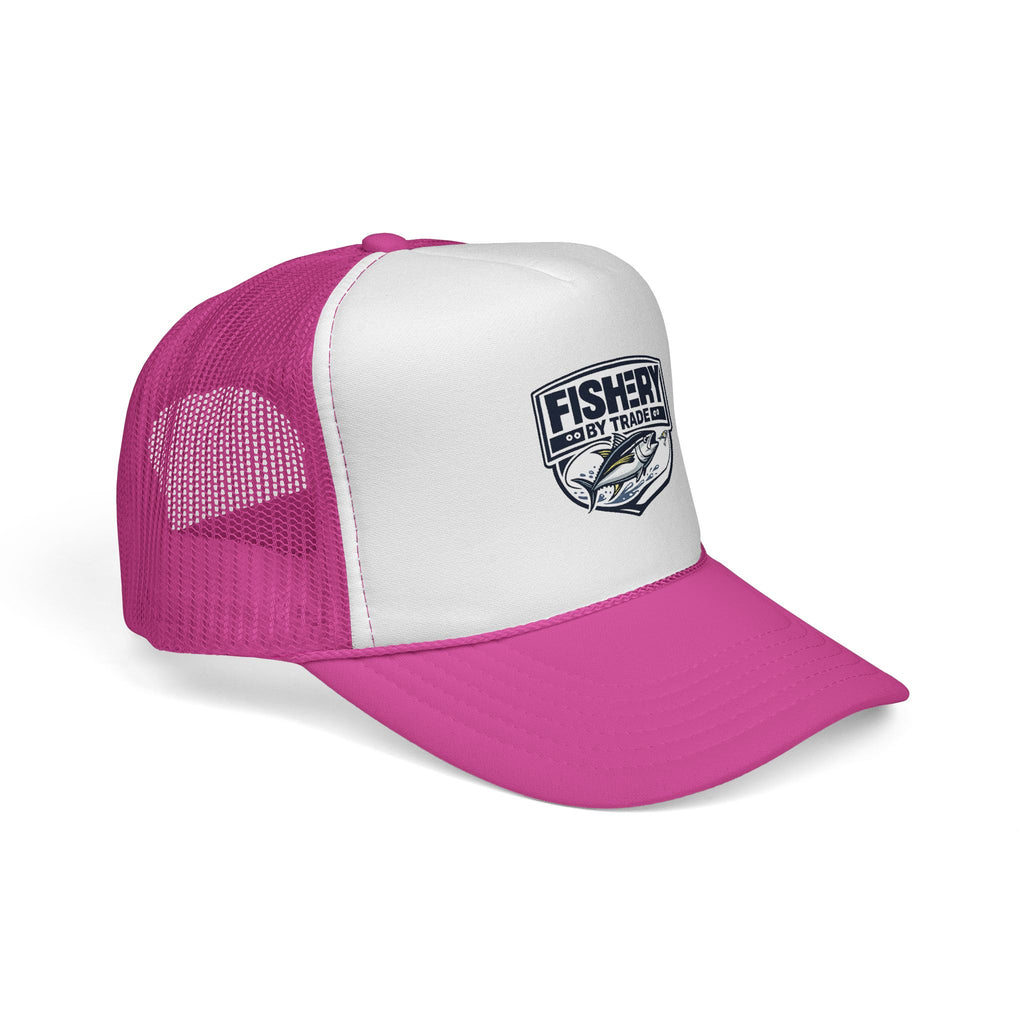 Fishery By Trade Trucker Hat — Vintage Fishing Logo Cap
