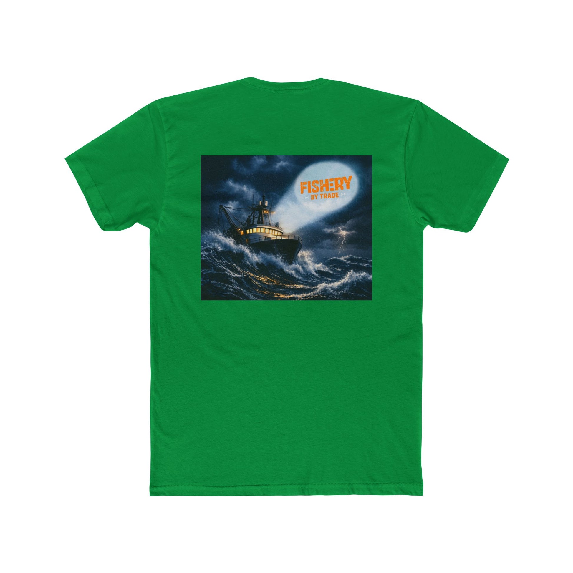 Fishery By Trade Rough Seas - Men's Black Crew Neck Tee