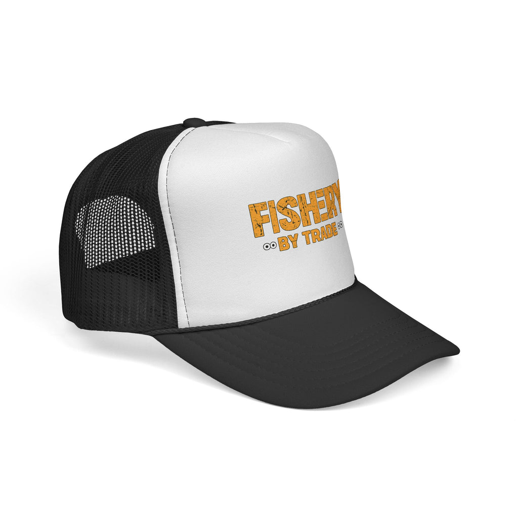 Official Fishery By Trade Logo Trucker Hat — Vintage Fishing Logo Cap