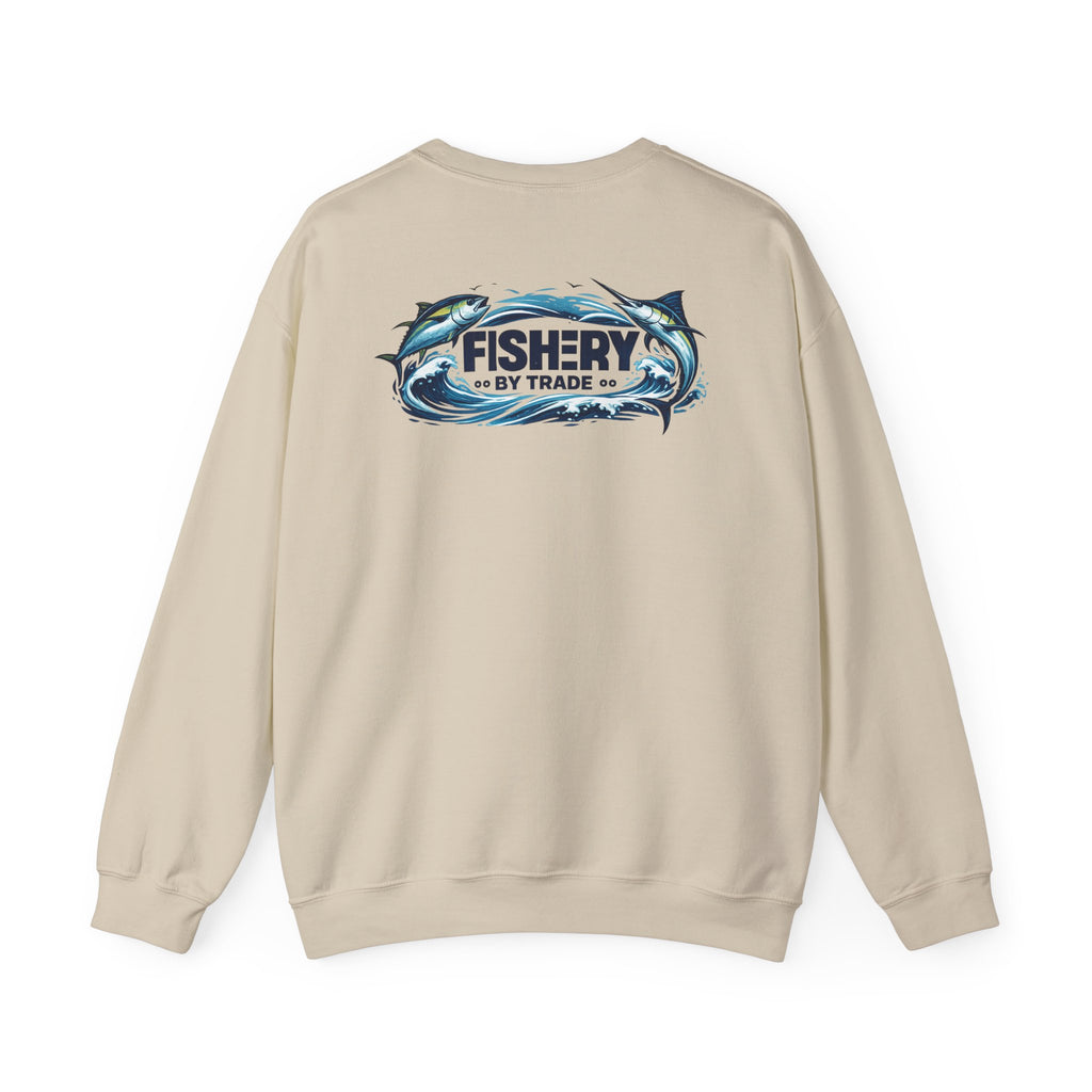 (Pelagic Apex) Fishing Crewneck Sweatshirt — "Fishery By Trade"