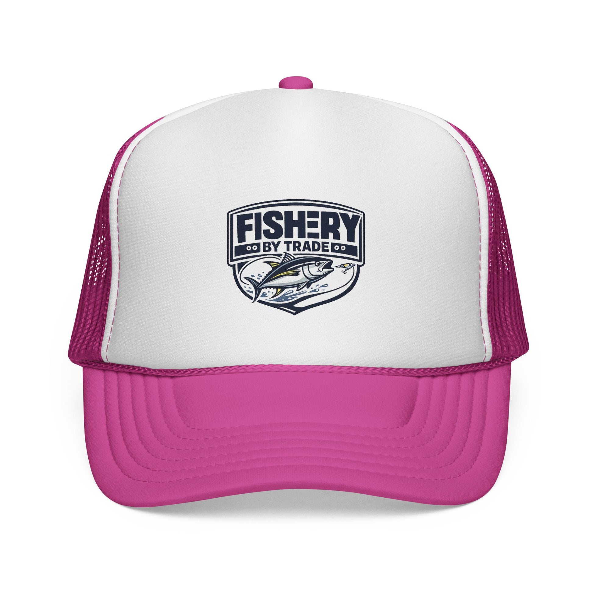 Fishery By Trade Trucker Hat — Vintage Fishing Logo Cap