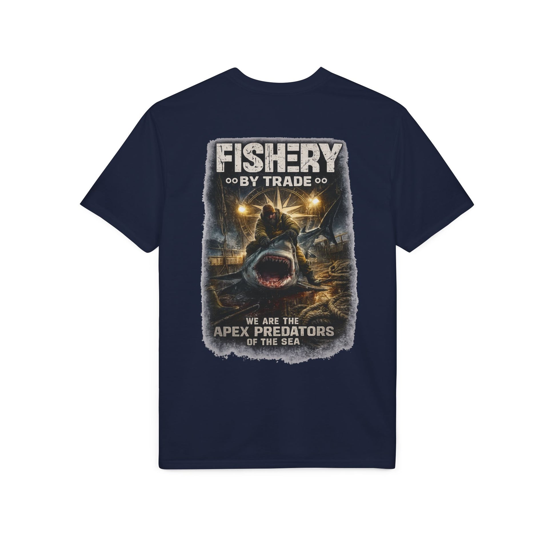 Dark Apex Predators  Graphic Performance Tee — "Fishery by Trade"