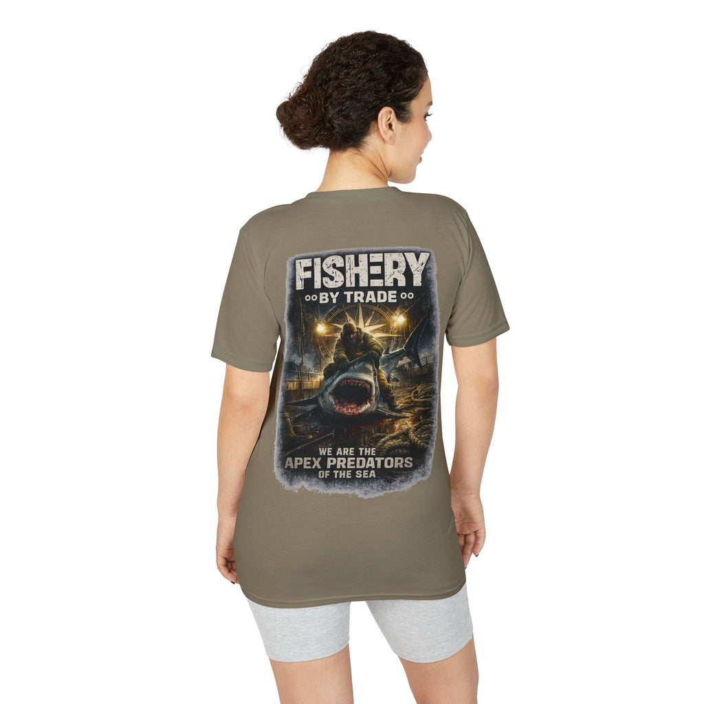 Dark Apex Predators  Graphic Performance Tee — "Fishery by Trade"