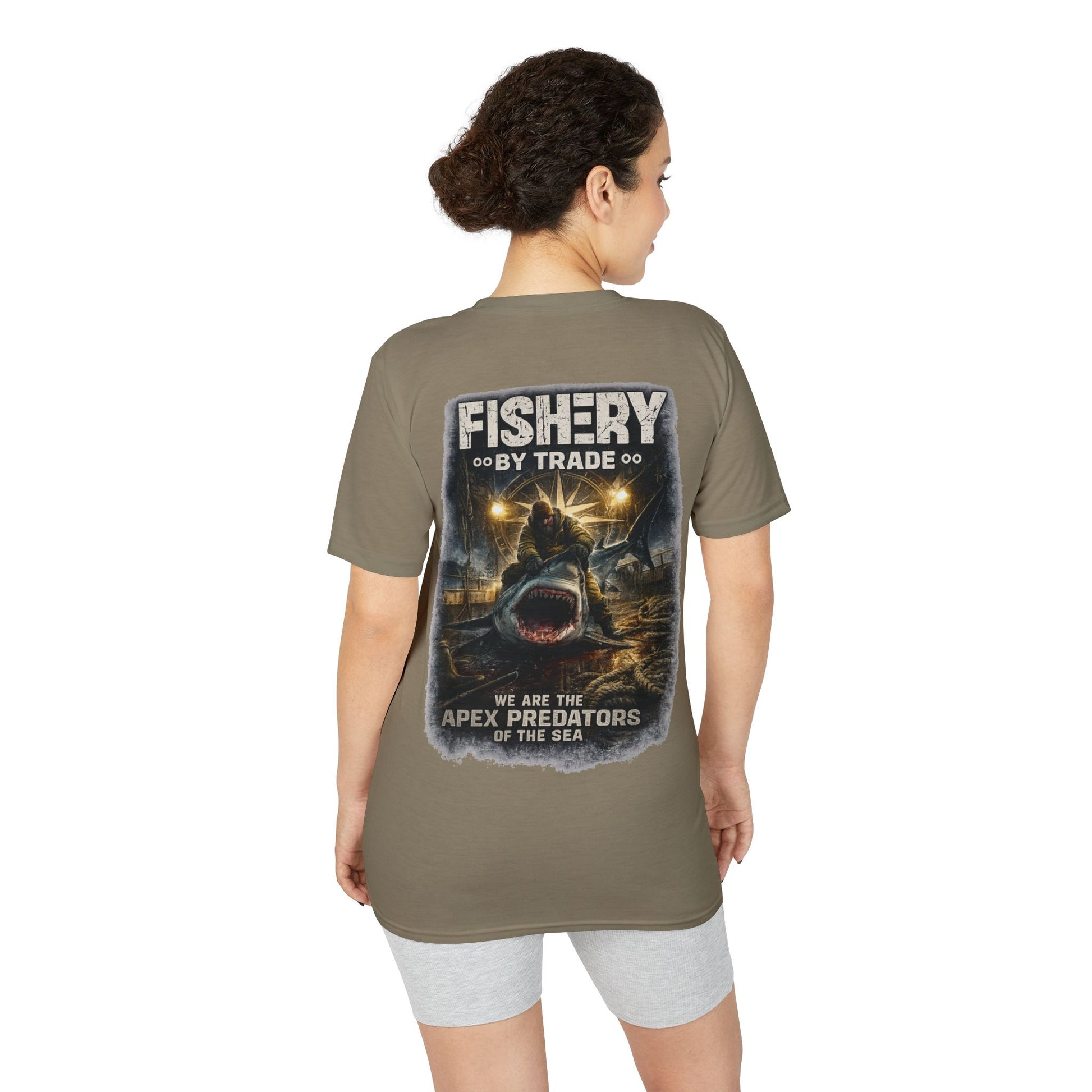 Dark Apex Predators  Graphic Performance Tee — "Fishery by Trade"