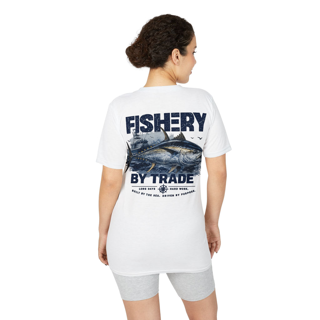 Fishing T-Shirt — "Fishery by Trade" Graphic Performance Tee