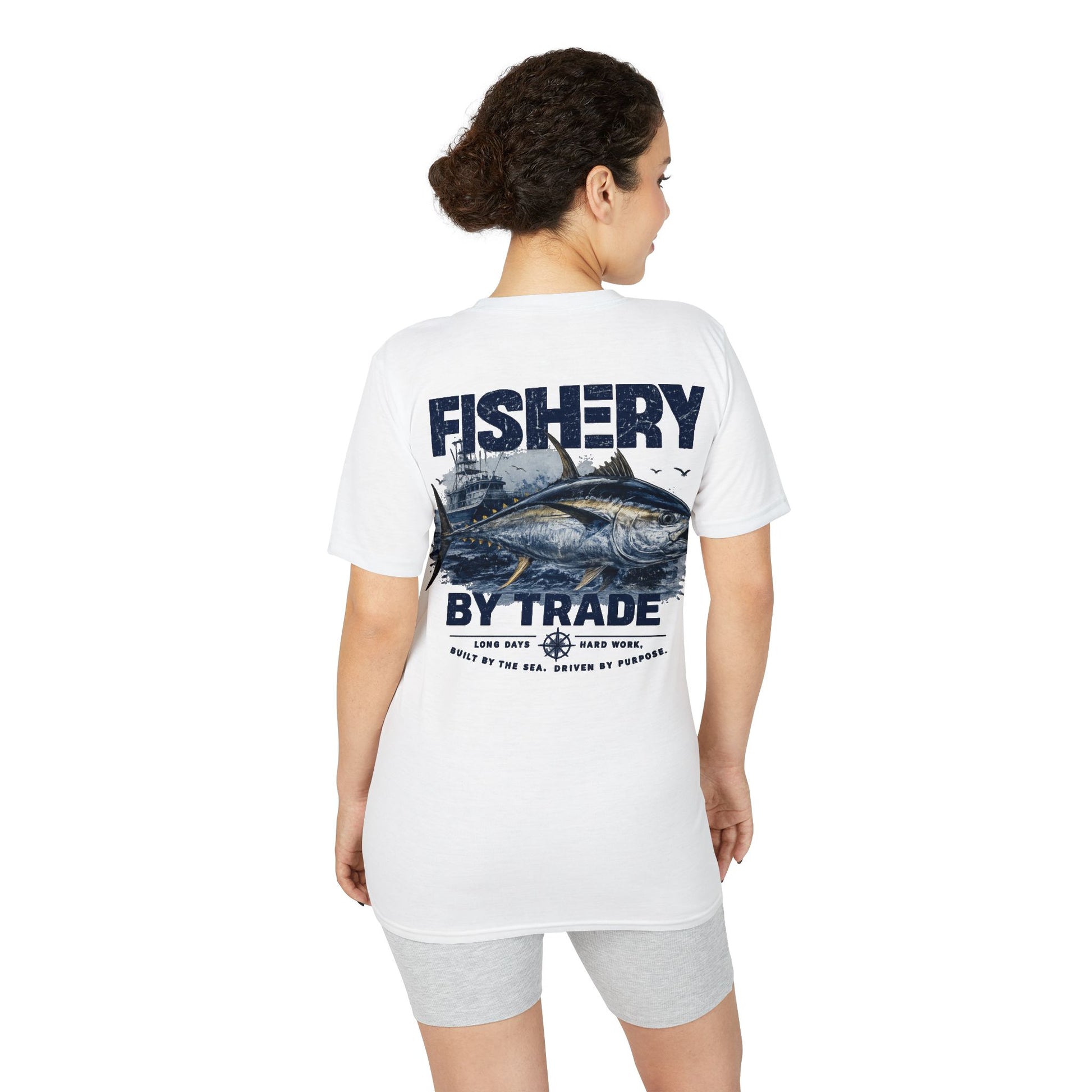 Fishing T-Shirt — "Fishery by Trade" Graphic Performance Tee