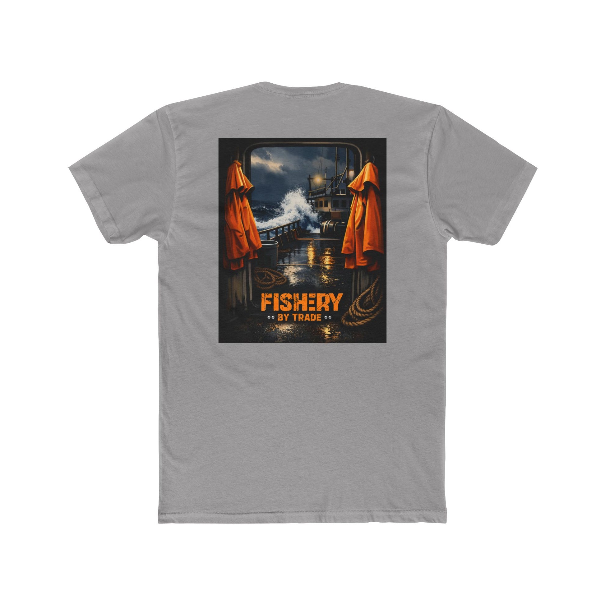 Fishery By Trade Deck - Men's Black Crew Neck Tee