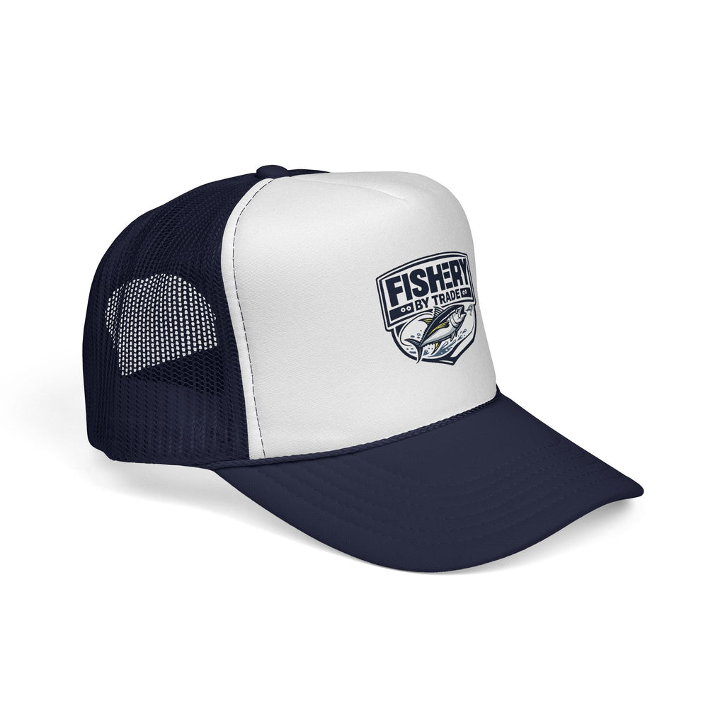 Fishery By Trade Trucker Hat — Vintage Fishing Logo Cap