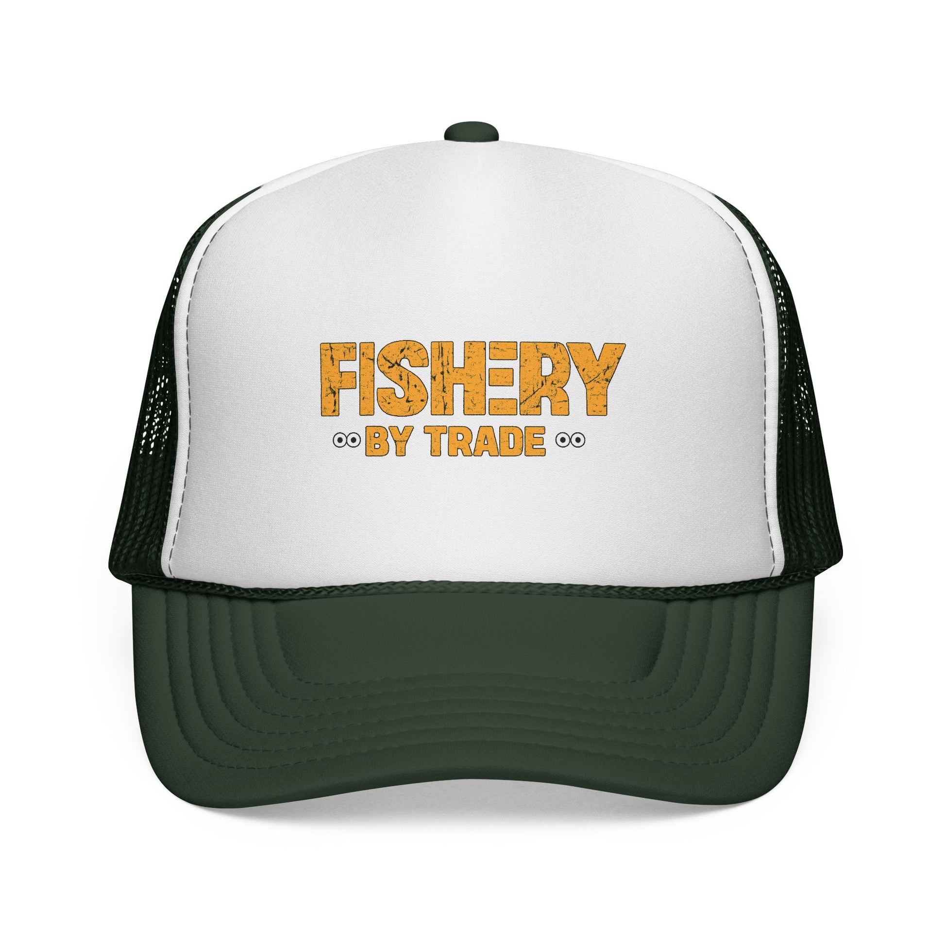 Official Fishery By Trade Logo Trucker Hat — Vintage Fishing Logo Cap