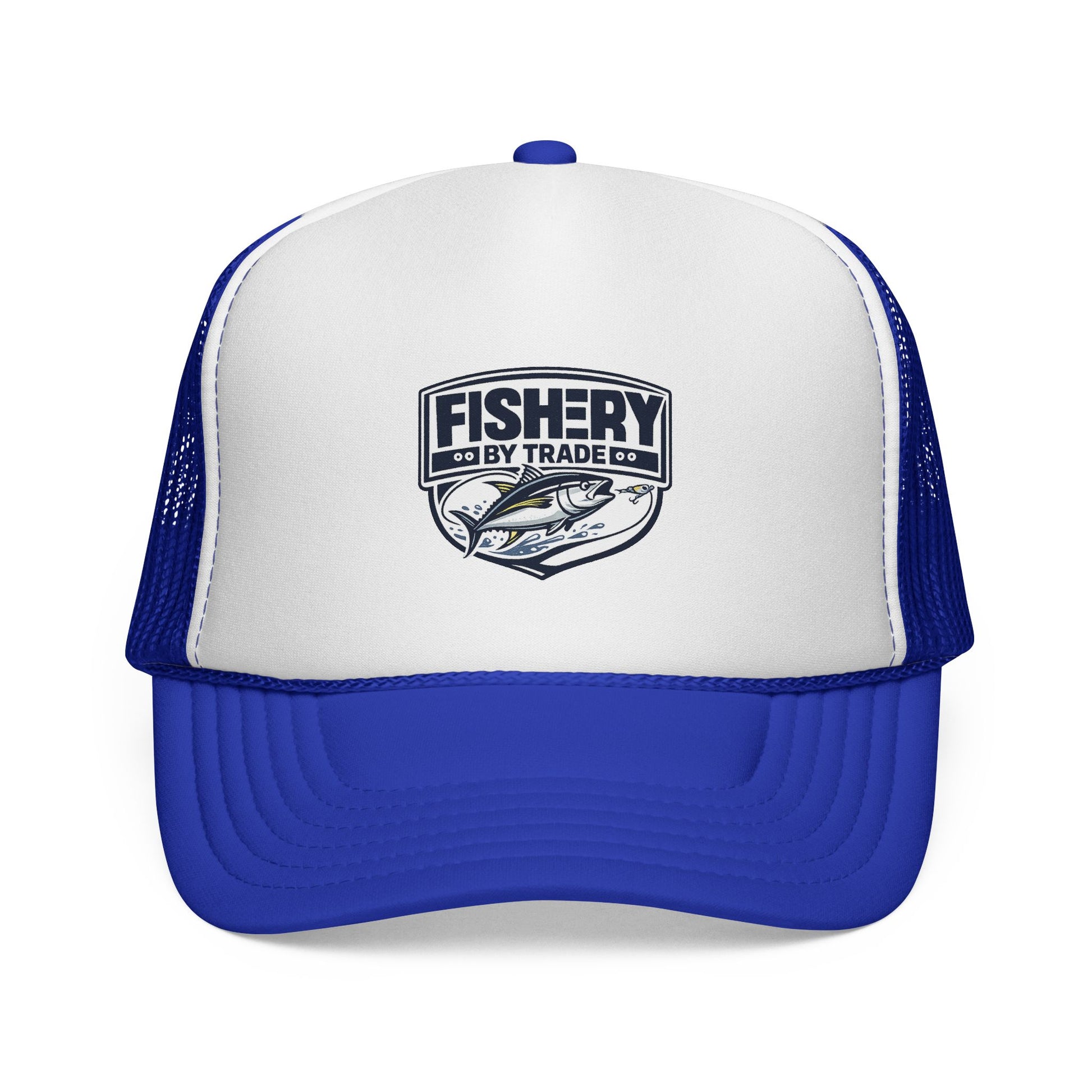 Fishery By Trade Trucker Hat — Vintage Fishing Logo Cap
