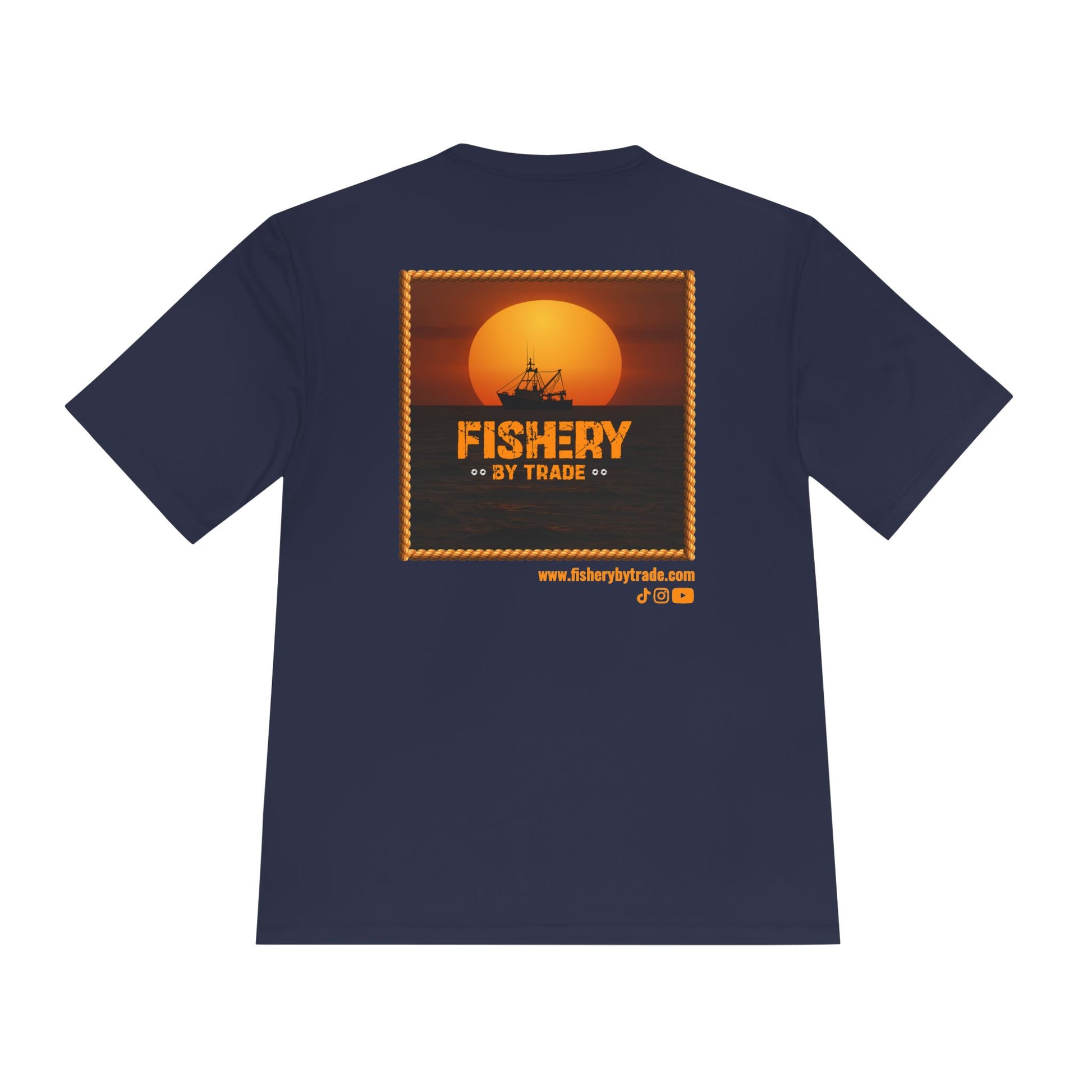 Fishery by Trade - Men's Black Quick Dry T-Shirt