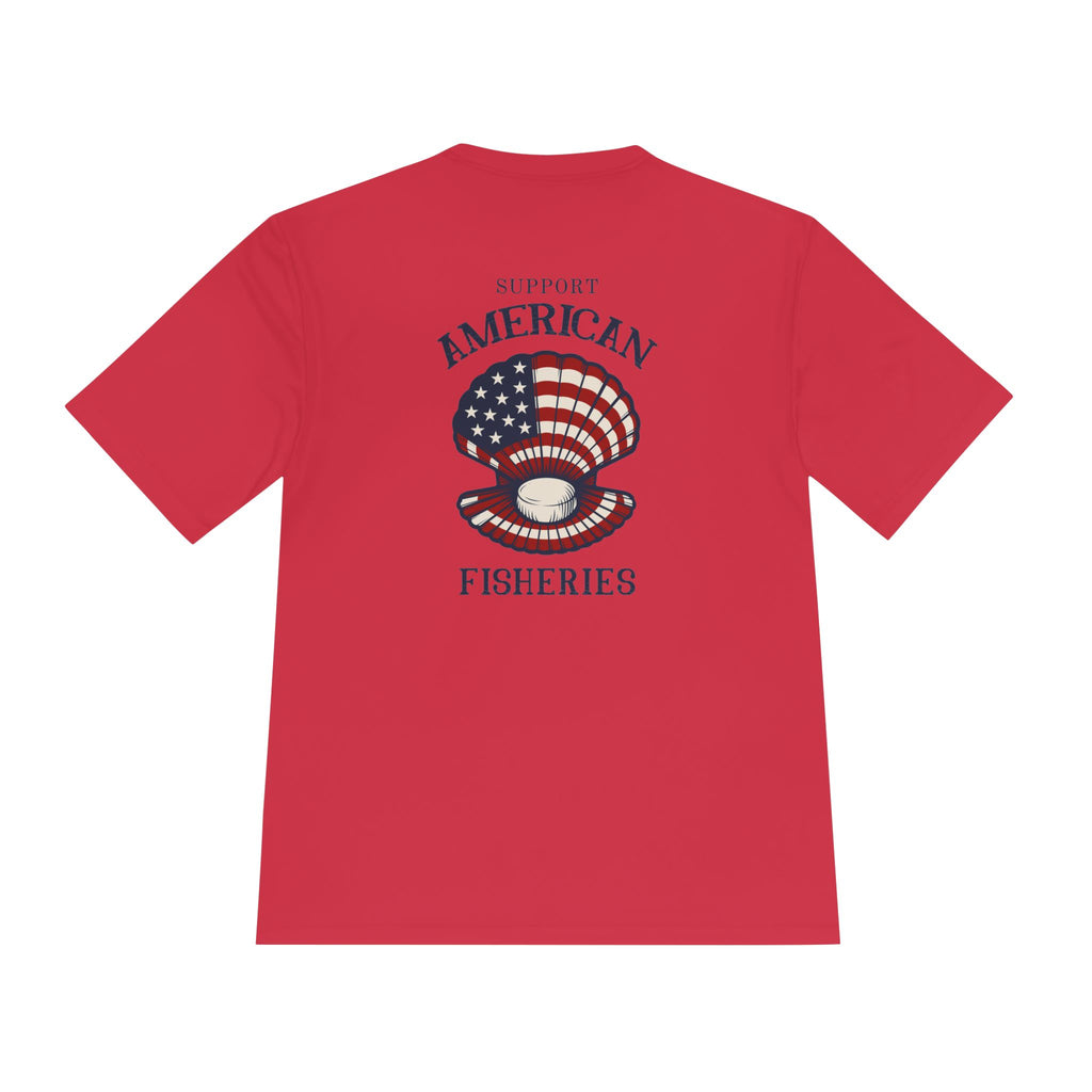 Fishery by Trade Support American Fishery  - Men's White Quick Dry T-Shirt