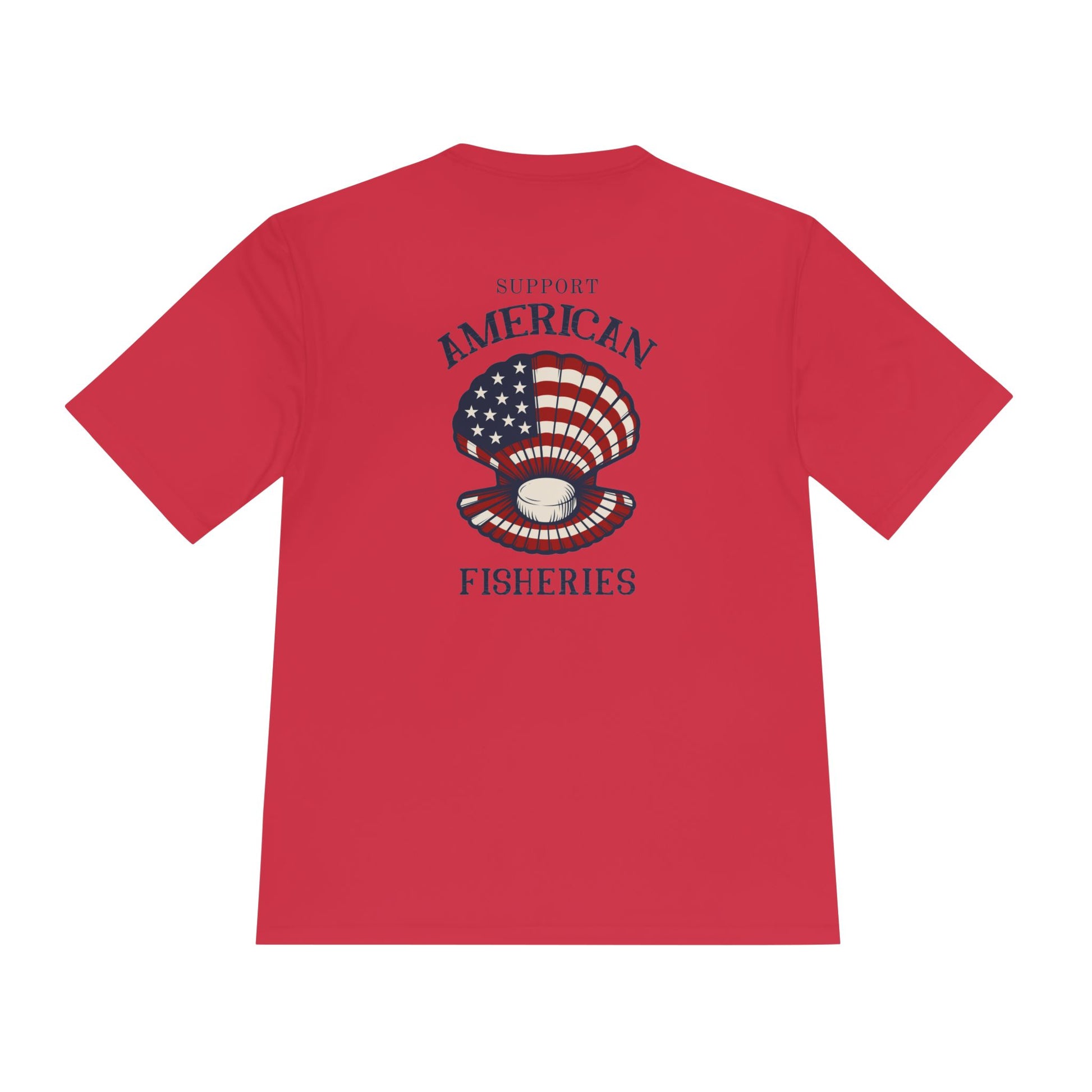 Fishery by Trade Support American Fishery  - Men's White Quick Dry T-Shirt