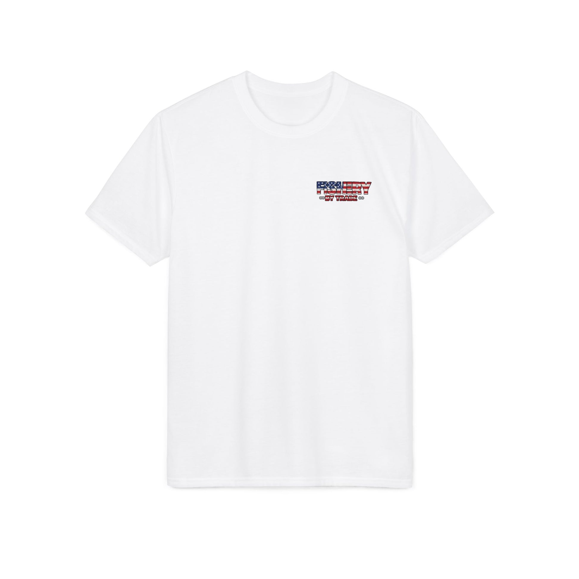Fishing Boat T-Shirt — American Flag Fishery Graphic Tee for Anglers & Patriotic Outdoorsmen