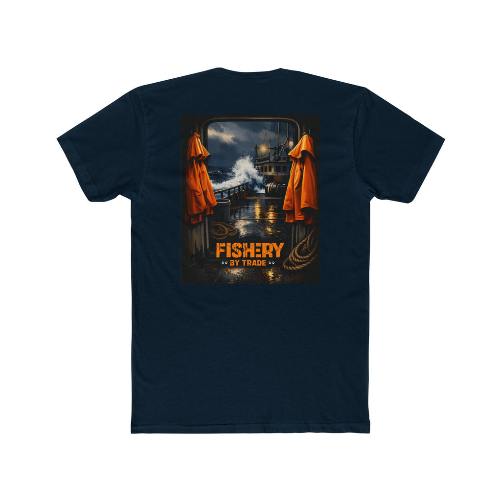 Fishery By Trade Deck - Men's Black Crew Neck Tee