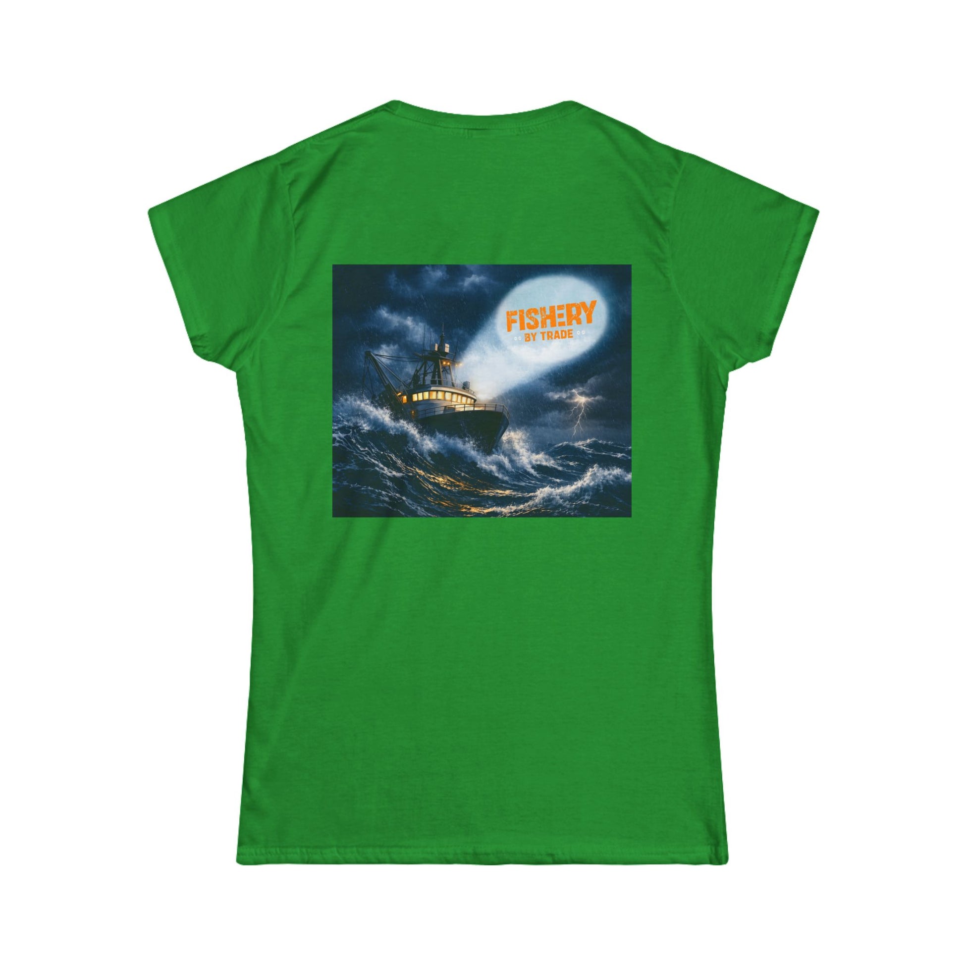 Black Fishery By Trade Rough Seas - Women T-Shirt