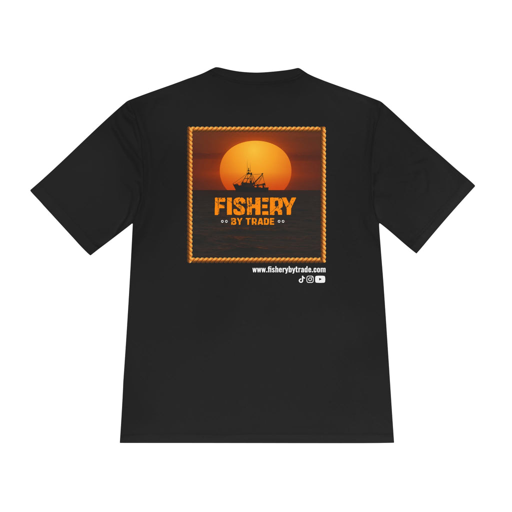 Fishery by Trade - Men's Black Quick Dry T-Shirt