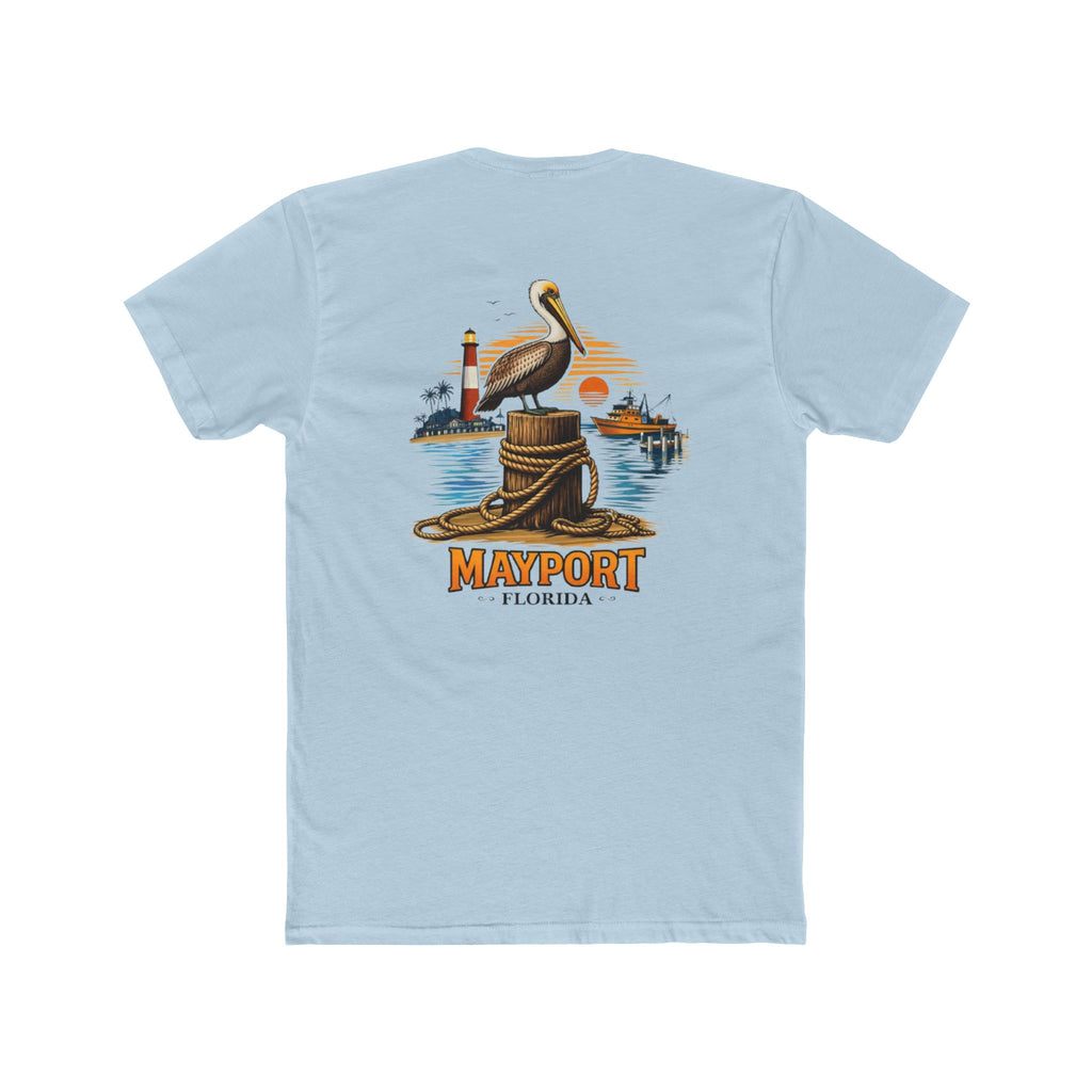 Fishery By Trade Mayport Florida - Men's White Crew Neck Tee