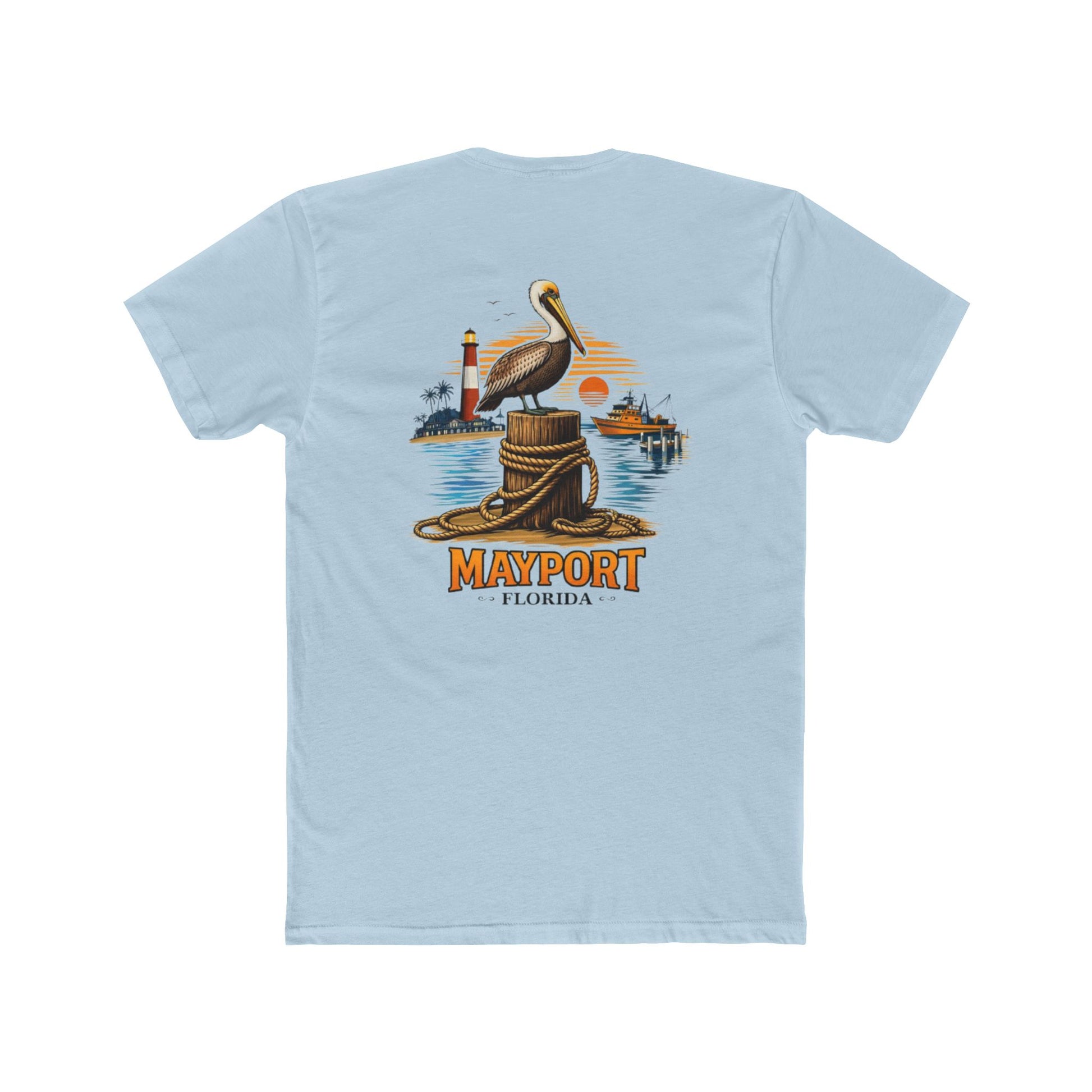 Fishery By Trade Mayport Florida - Men's White Crew Neck Tee