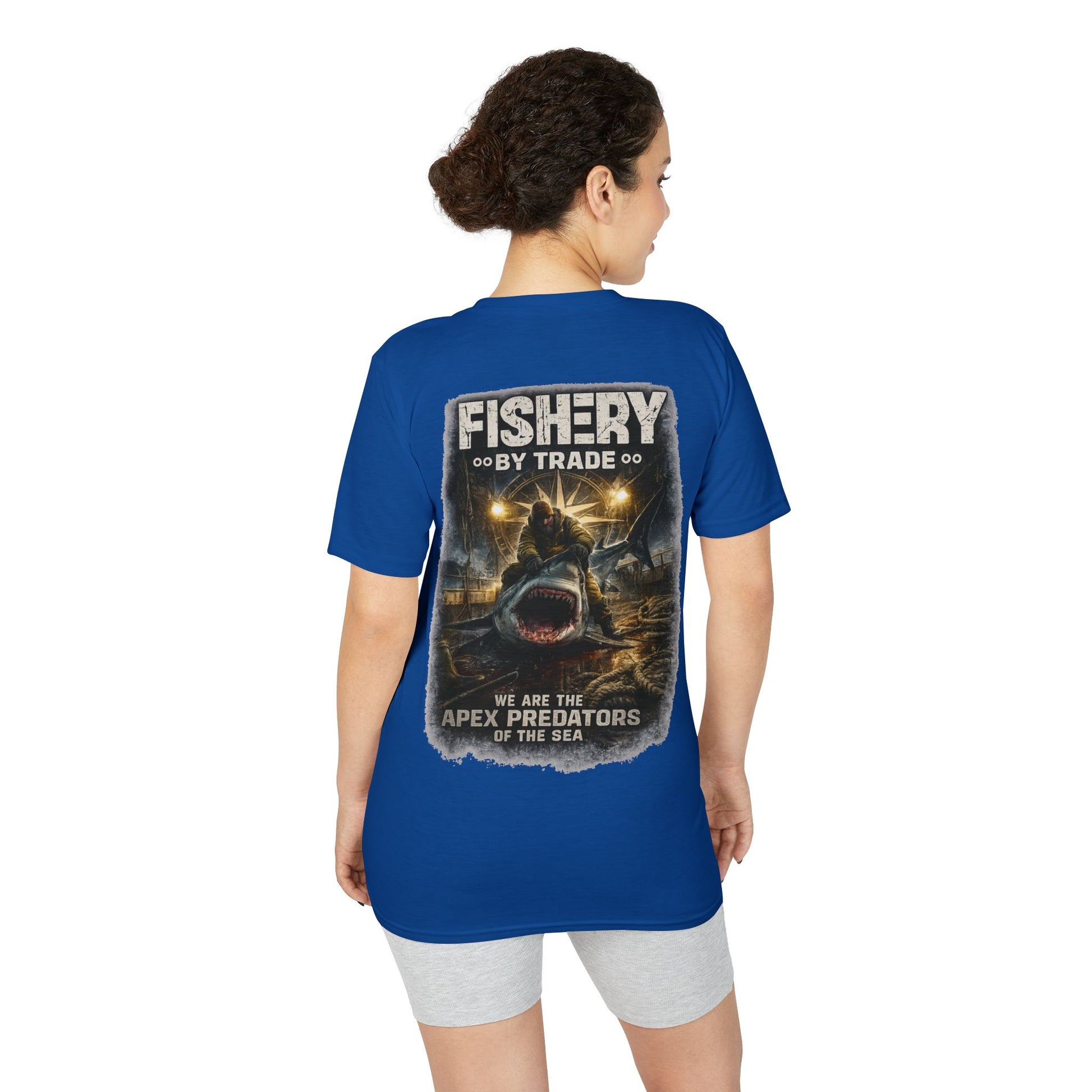 Dark Apex Predators  Graphic Performance Tee — "Fishery by Trade"