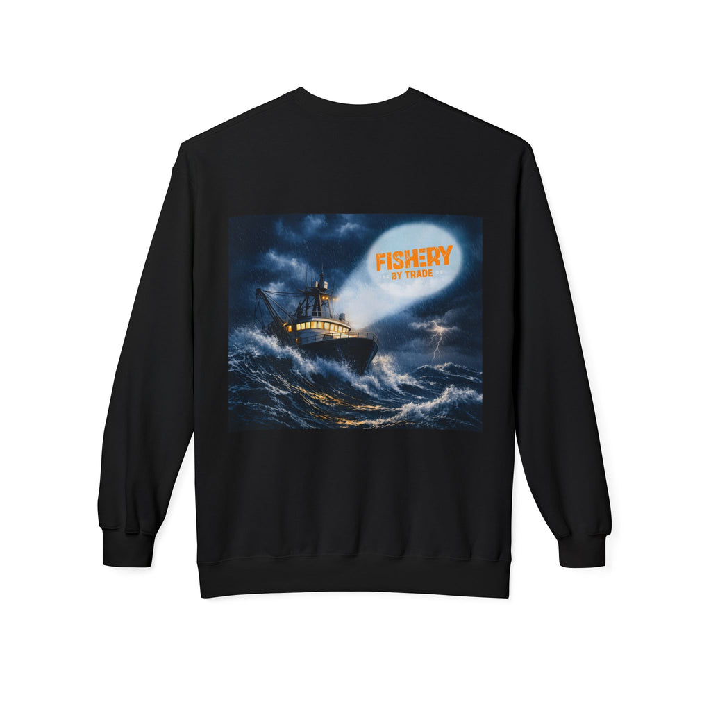 Fishery By Trade Rough Seas - Black Sweatshirt