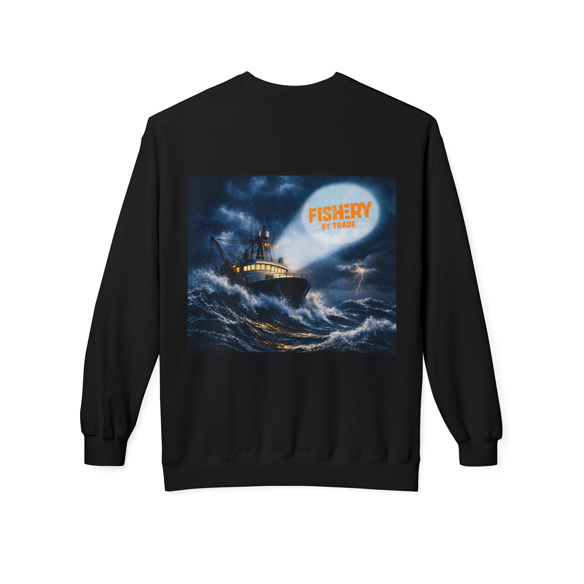 Fishery By Trade Rough Seas - Black Sweatshirt