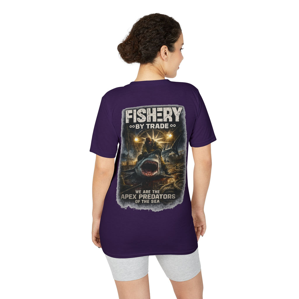 Dark Apex Predators  Graphic Performance Tee — "Fishery by Trade"
