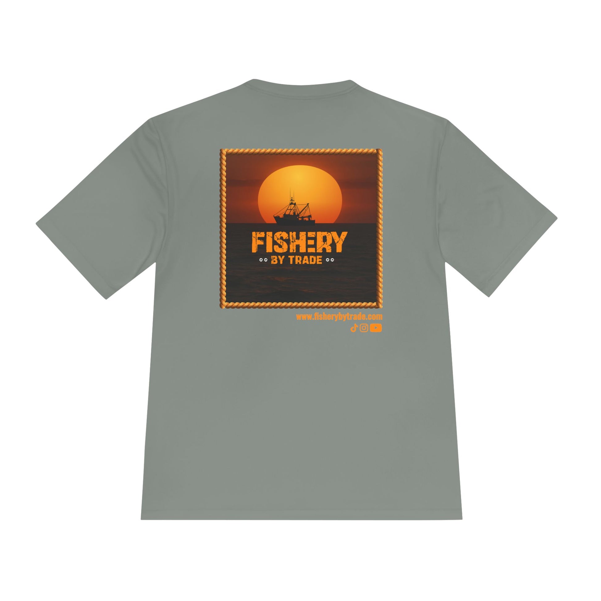 Fishery by Trade - Men's Black Quick Dry T-Shirt