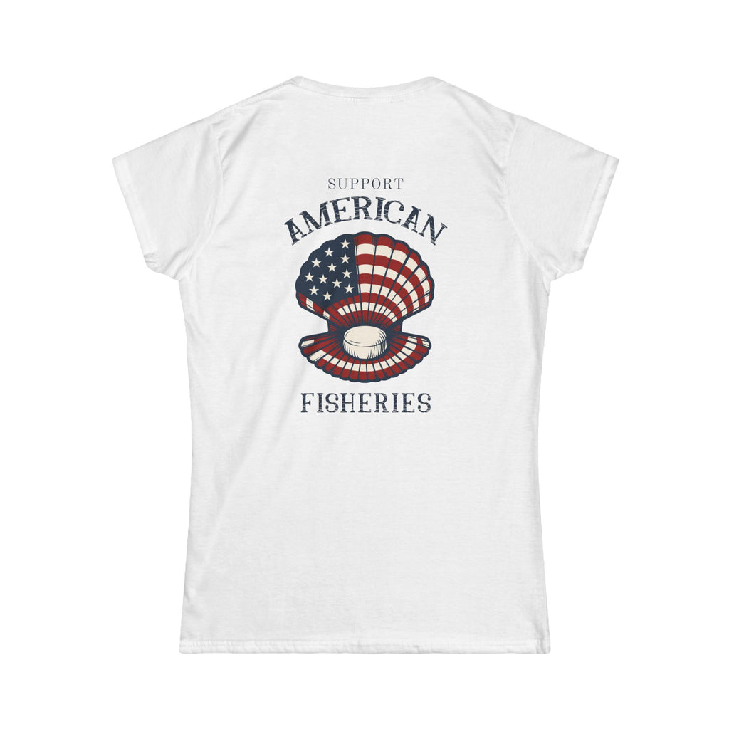 Fishery By Trade Support American Fisheries - Women's White T-Shirt