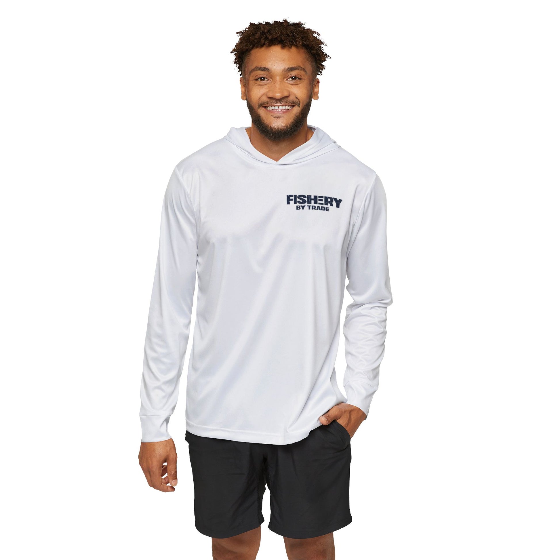 Fishery By Trade Fishing Hoodie — Men's Lightweight Sports Warmup Hoodie