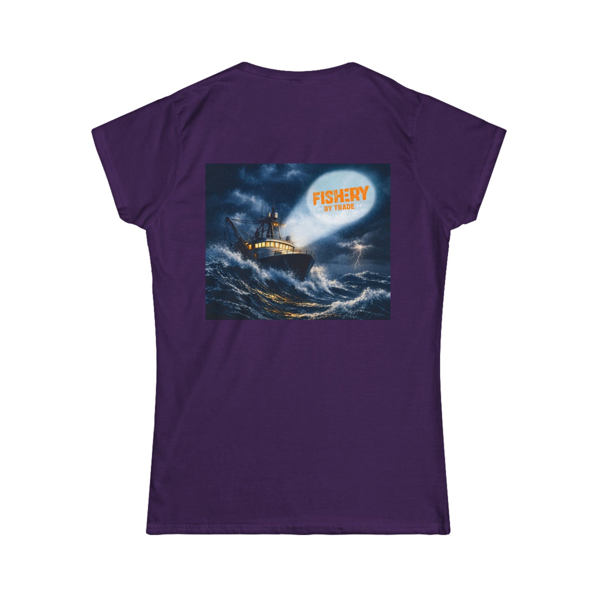 Black Fishery By Trade Rough Seas - Women T-Shirt