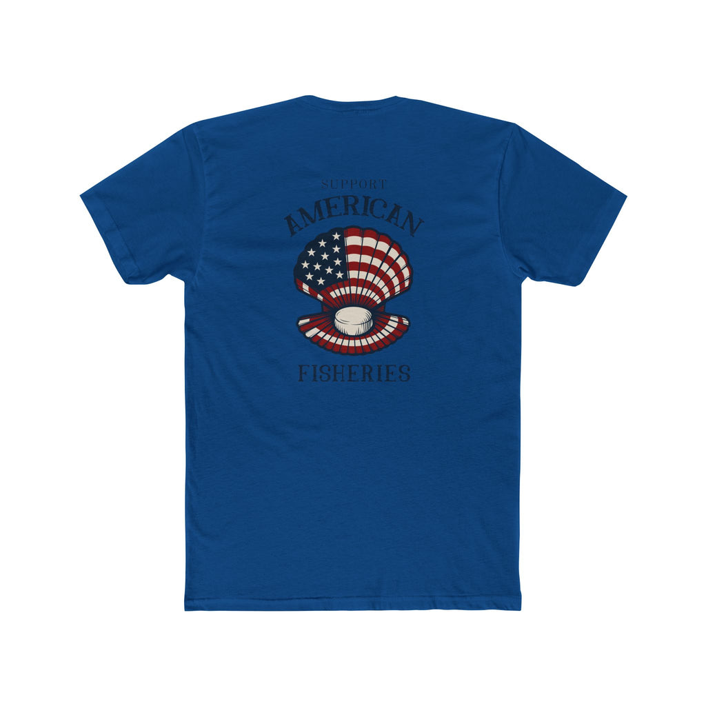 Fishery By Trade Support American Fisheries - Men's White Crew Neck Tee