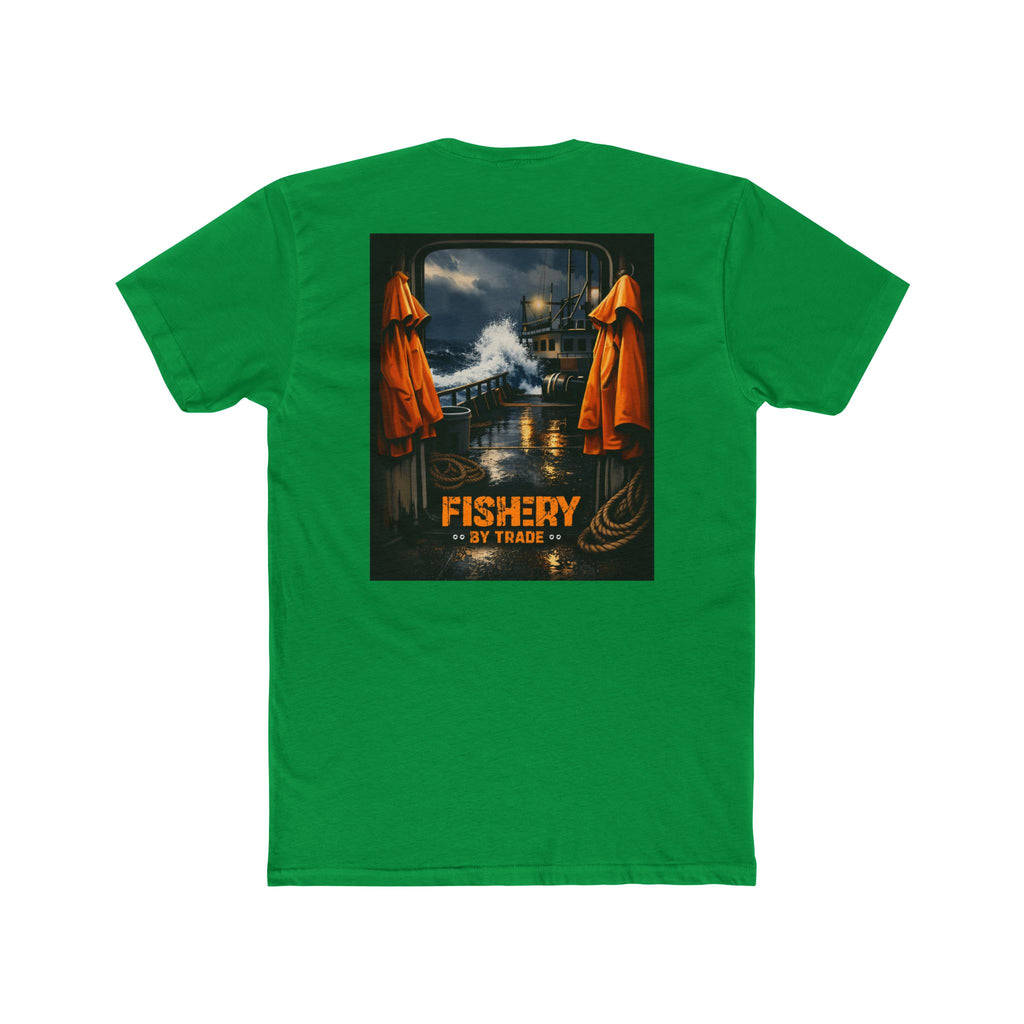 Fishery By Trade Deck - Men's Black Crew Neck Tee
