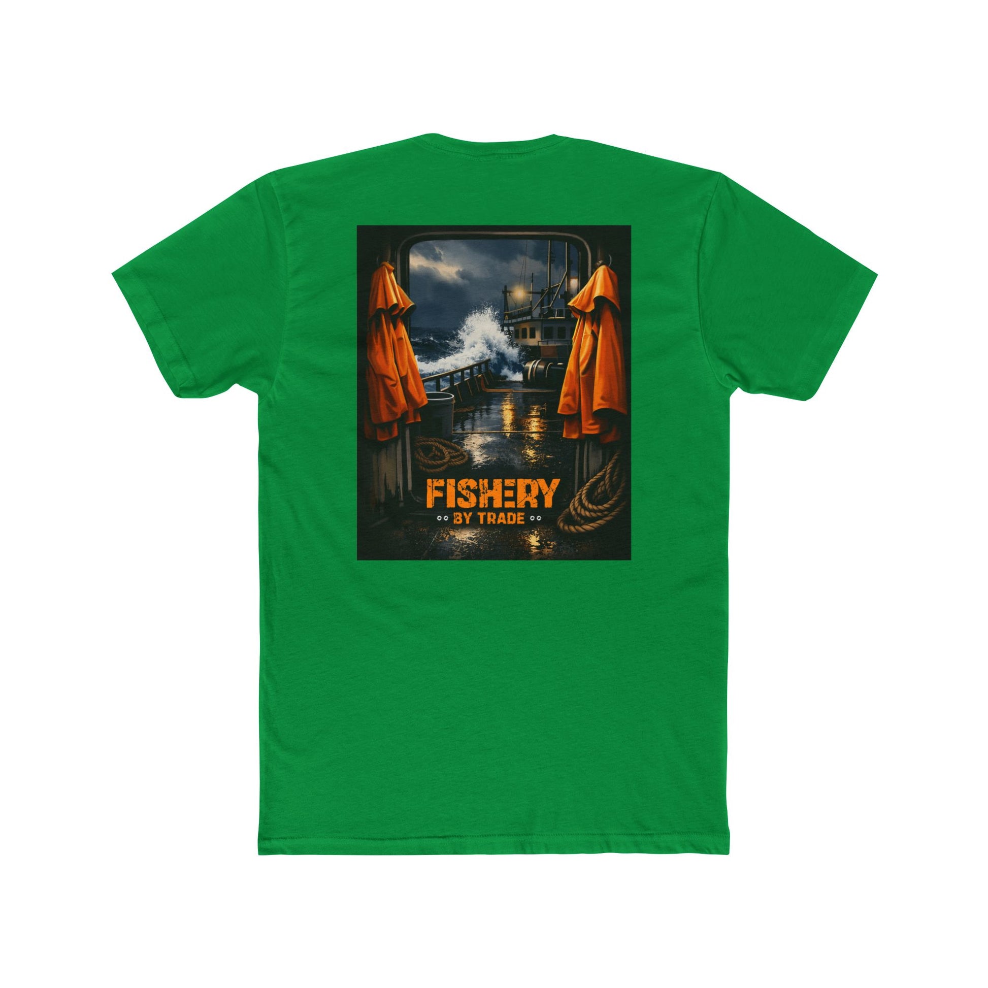Fishery By Trade Deck - Men's Black Crew Neck Tee