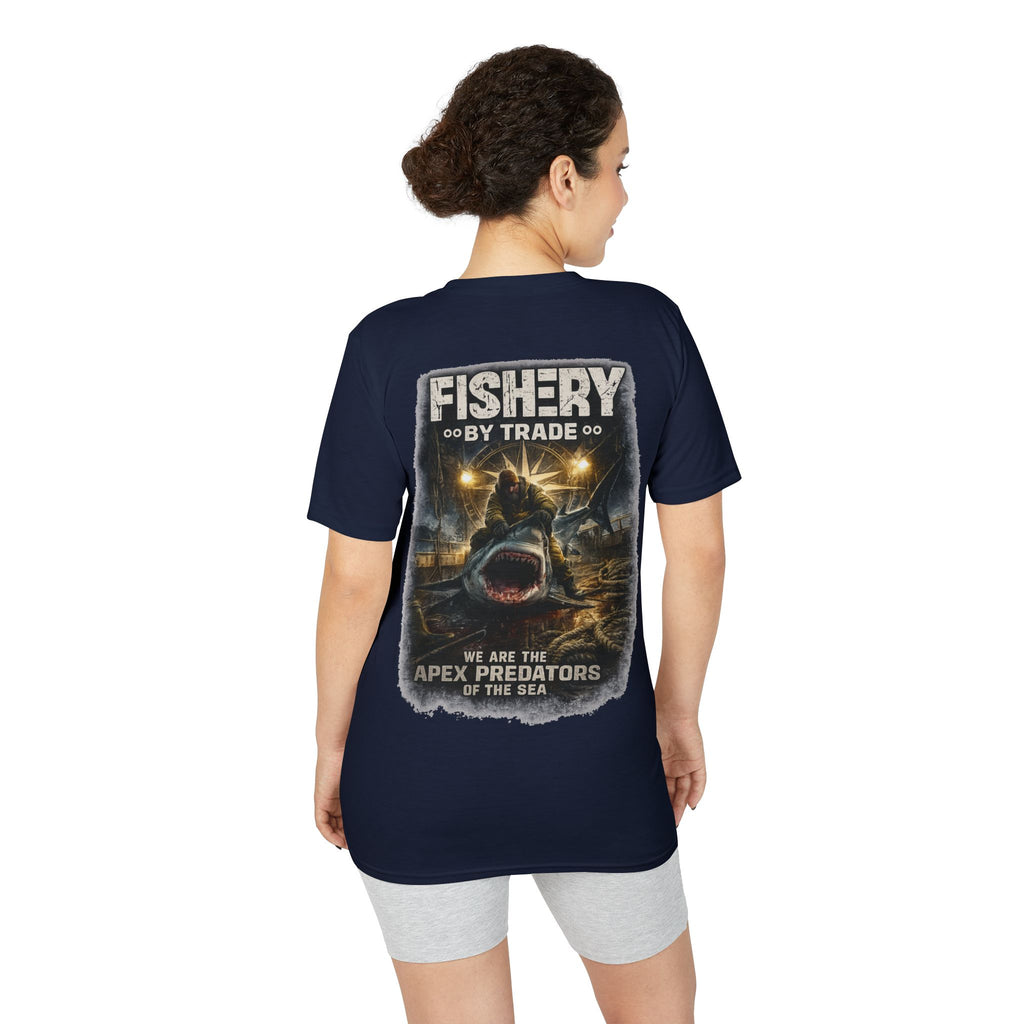 Dark Apex Predators  Graphic Performance Tee — "Fishery by Trade"