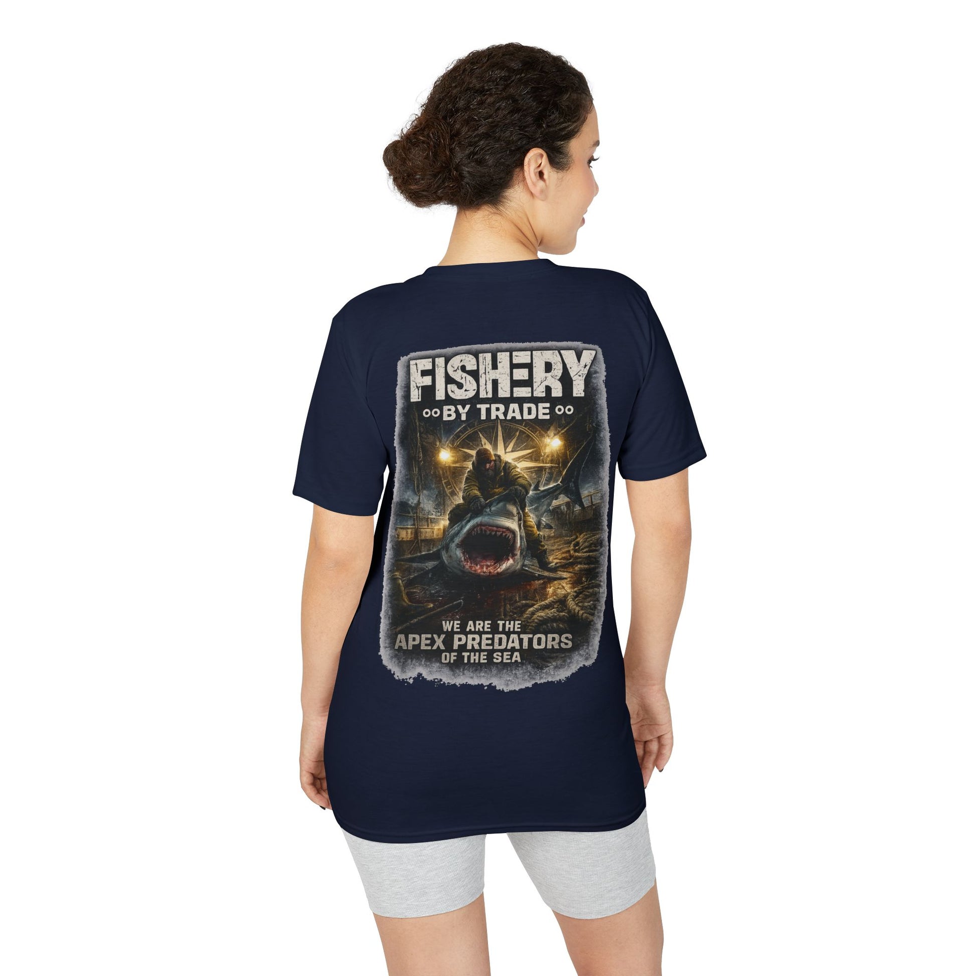 Dark Apex Predators  Graphic Performance Tee — "Fishery by Trade"