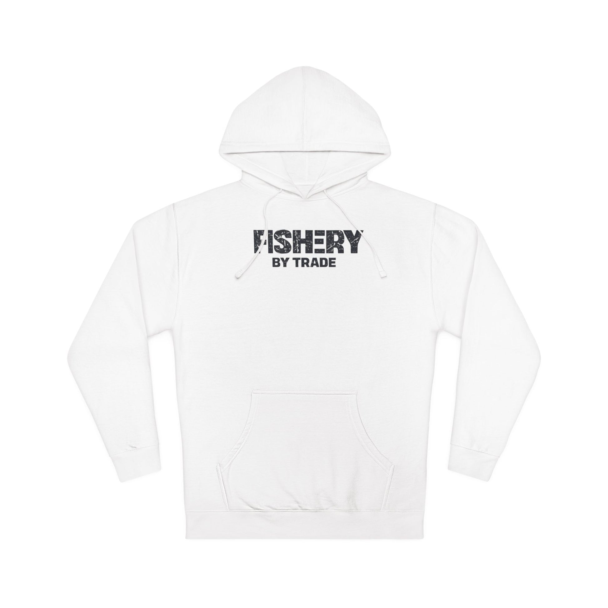 Fishery By Trade Hoodie — Minimal Fishing Logo Pullover