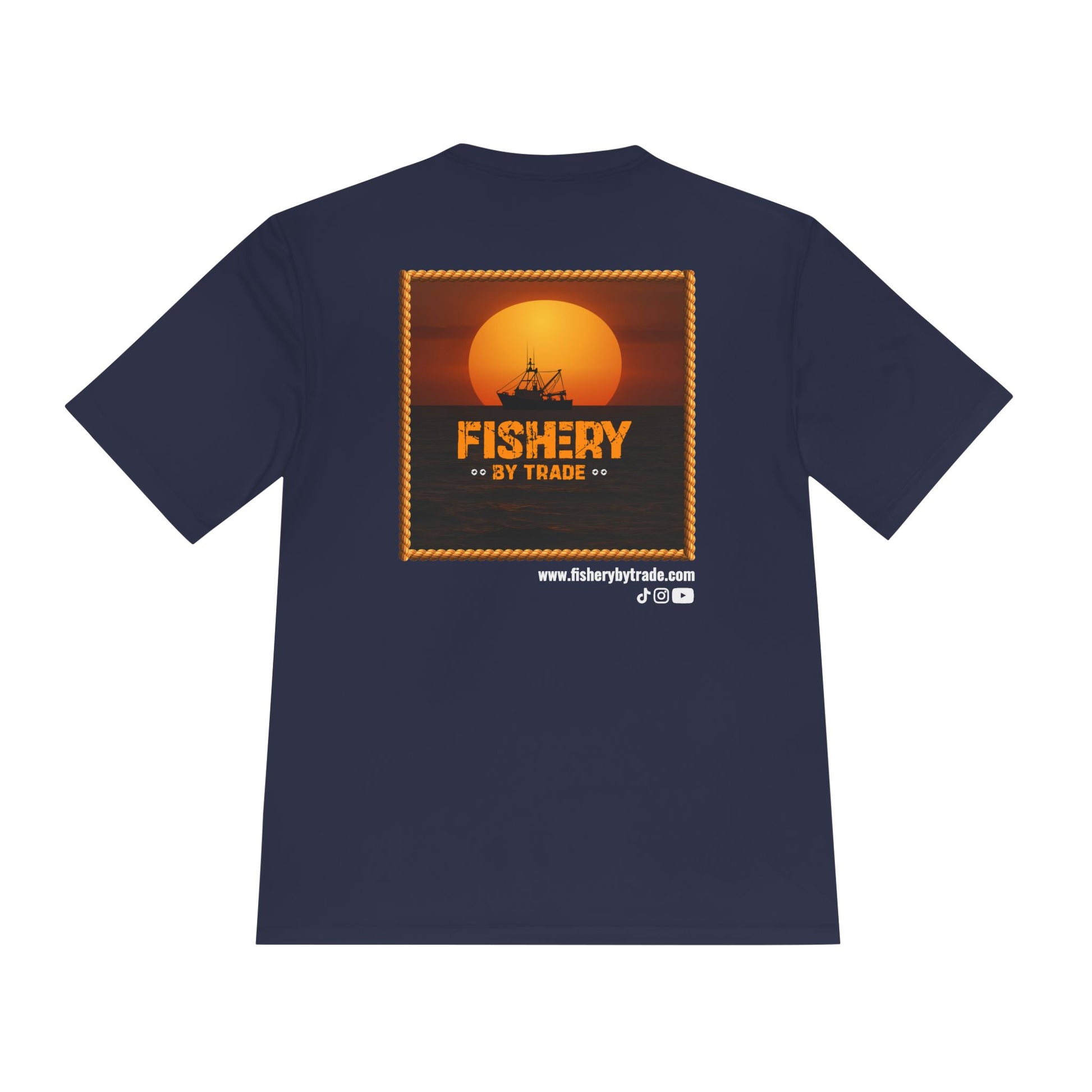 Fishery by Trade - Men's Black Quick Dry T-Shirt