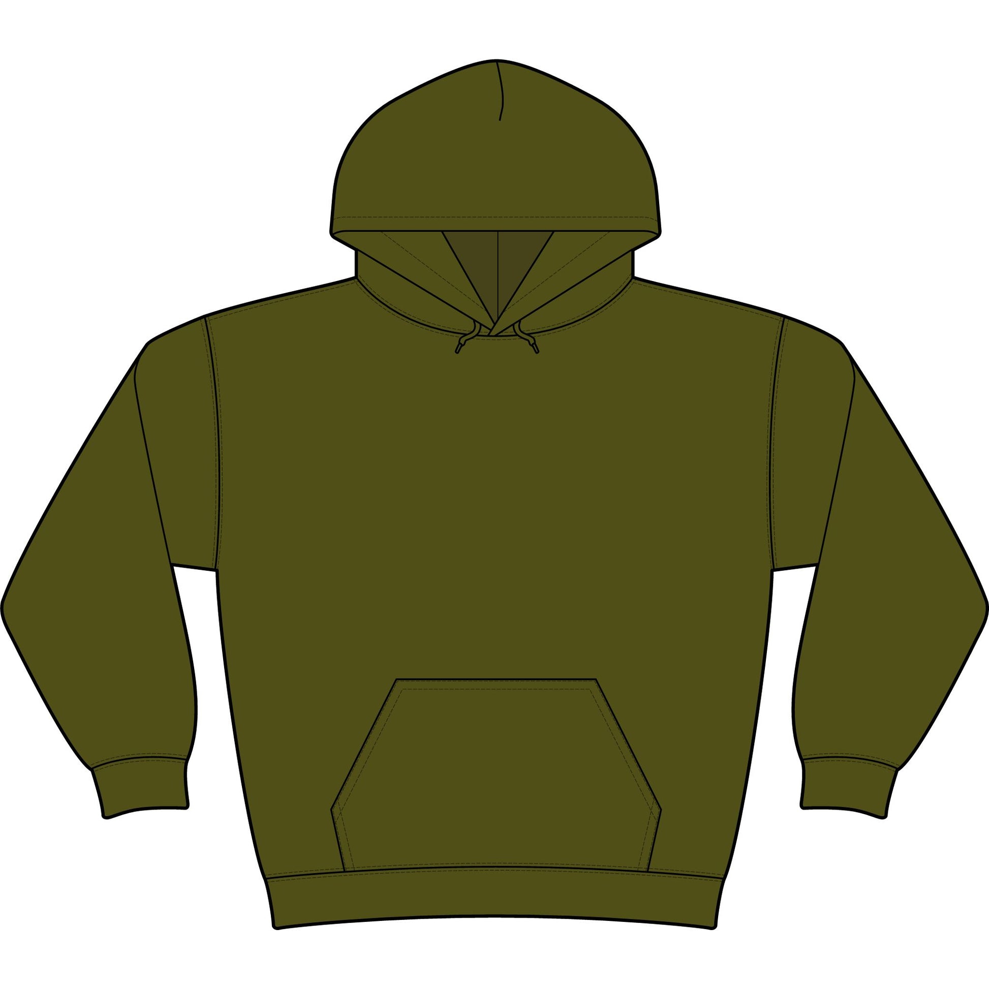 Fishing Hoodie — American Flag "Fishery" Heavyweight Hooded Sweatshirt