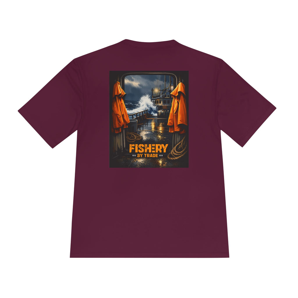Fishery by Trade Deck - Men's Black Quick Dry T-Shirt
